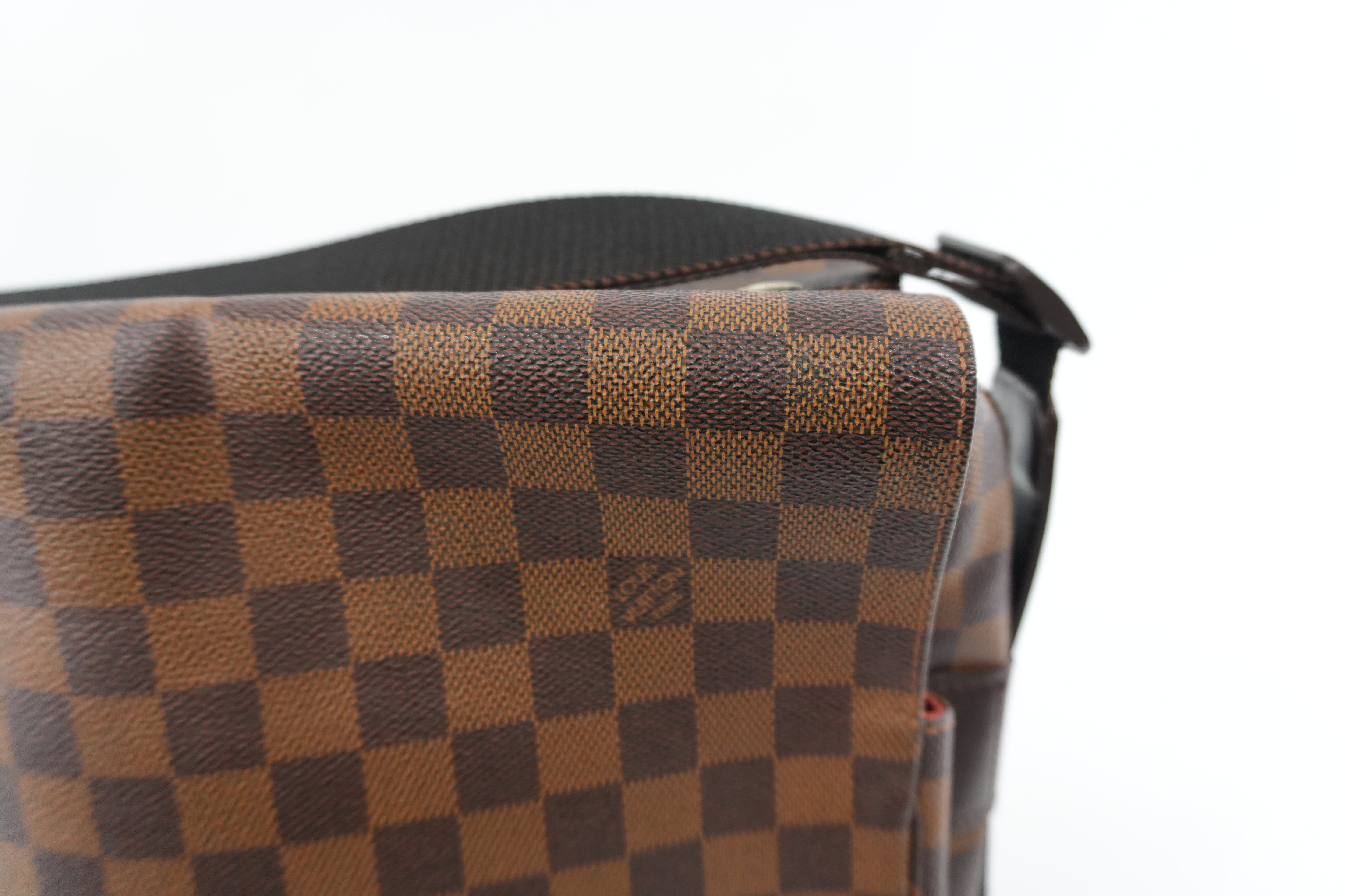 Pre-owned Louis Vuitton Damier Ebene Naviglio Messenger Bag