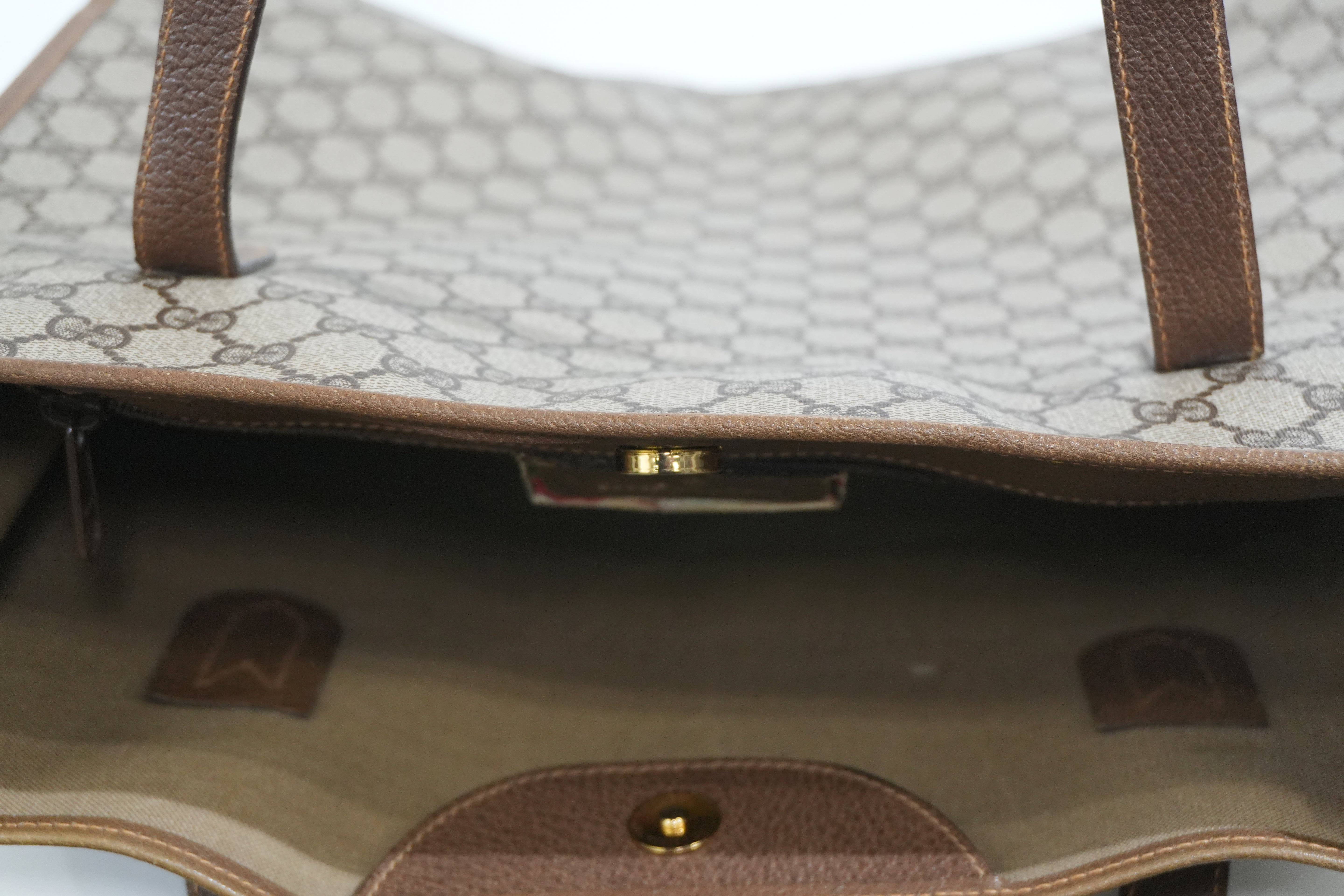 Pre-owned Gucci Guccisima Tote Bag Brown