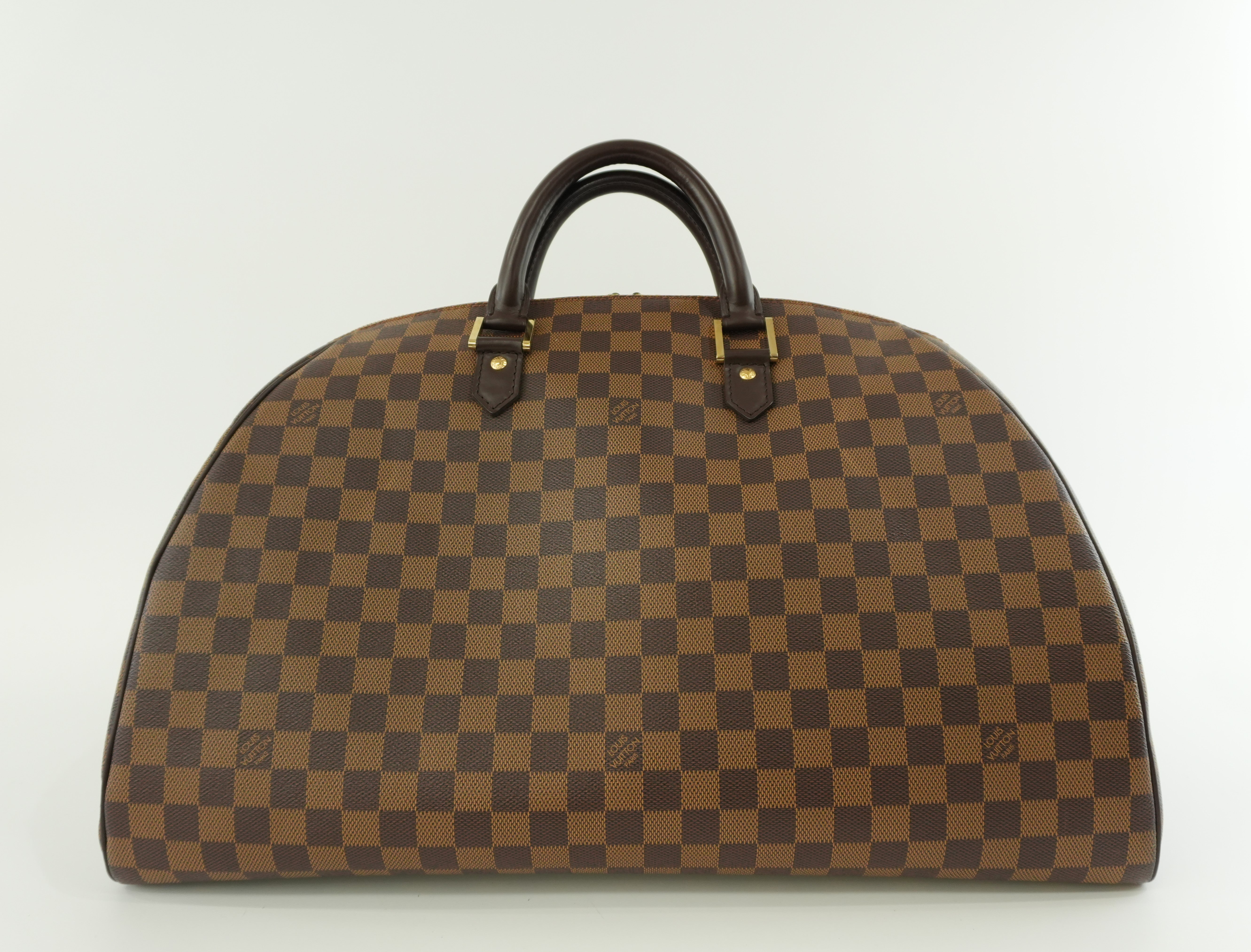 Louis Vuitton Damier Ebene Ribera GM Travel Bag Used