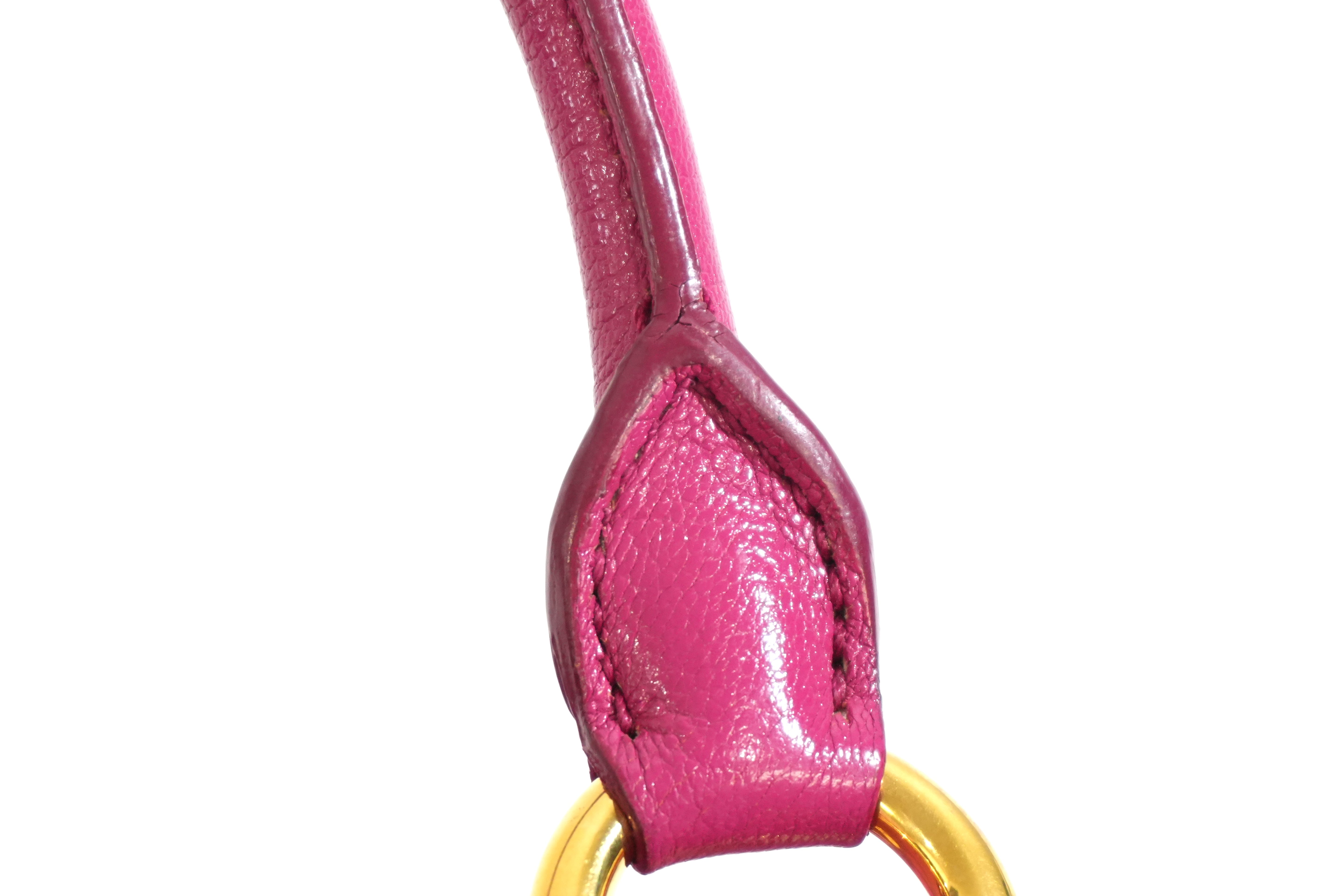 Pre-owned Miu Miu Two Way Madras Shoulder Bag Pink