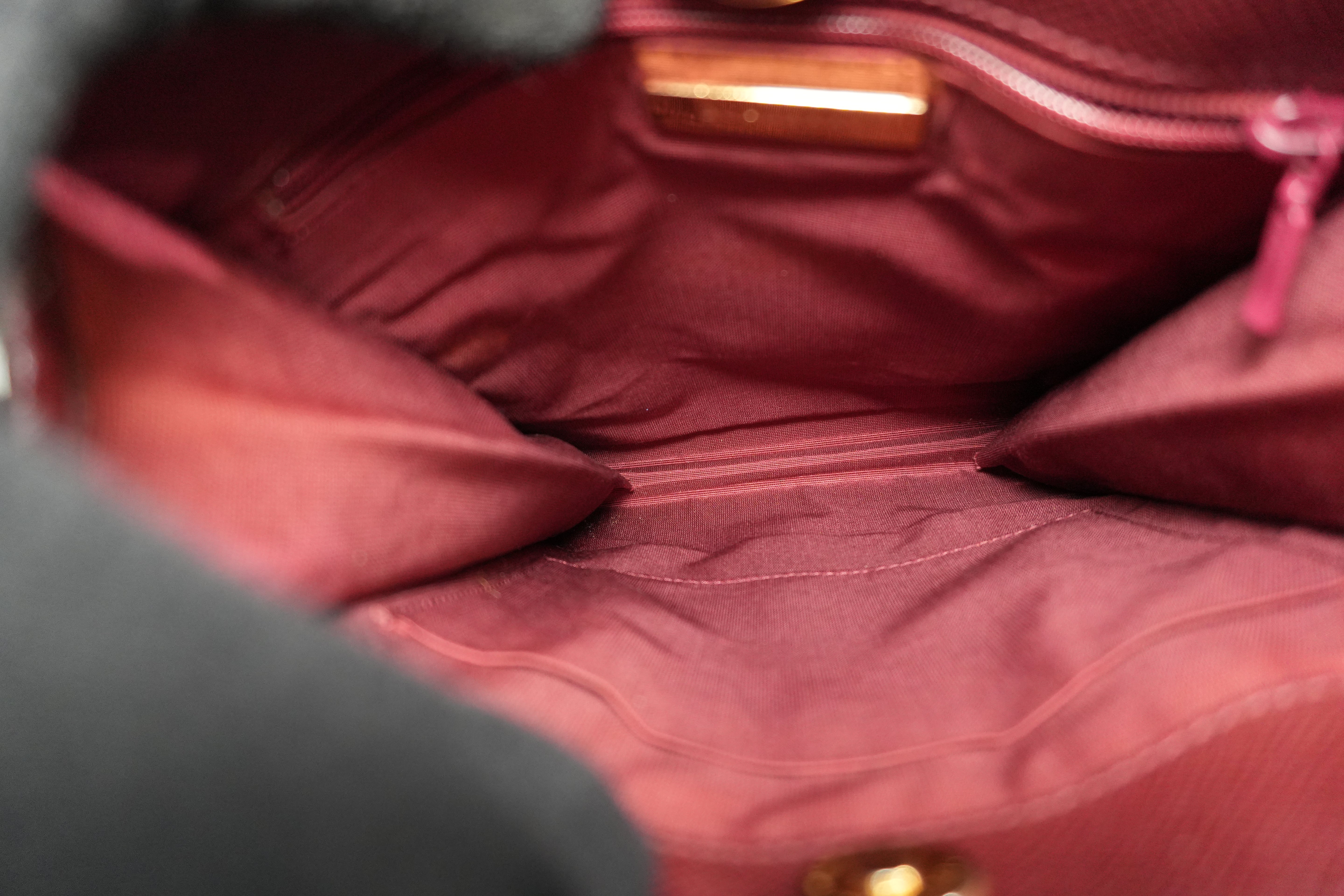 Pre-owned Burberry Nova Check Shoulder Bag Burgundy and Beige