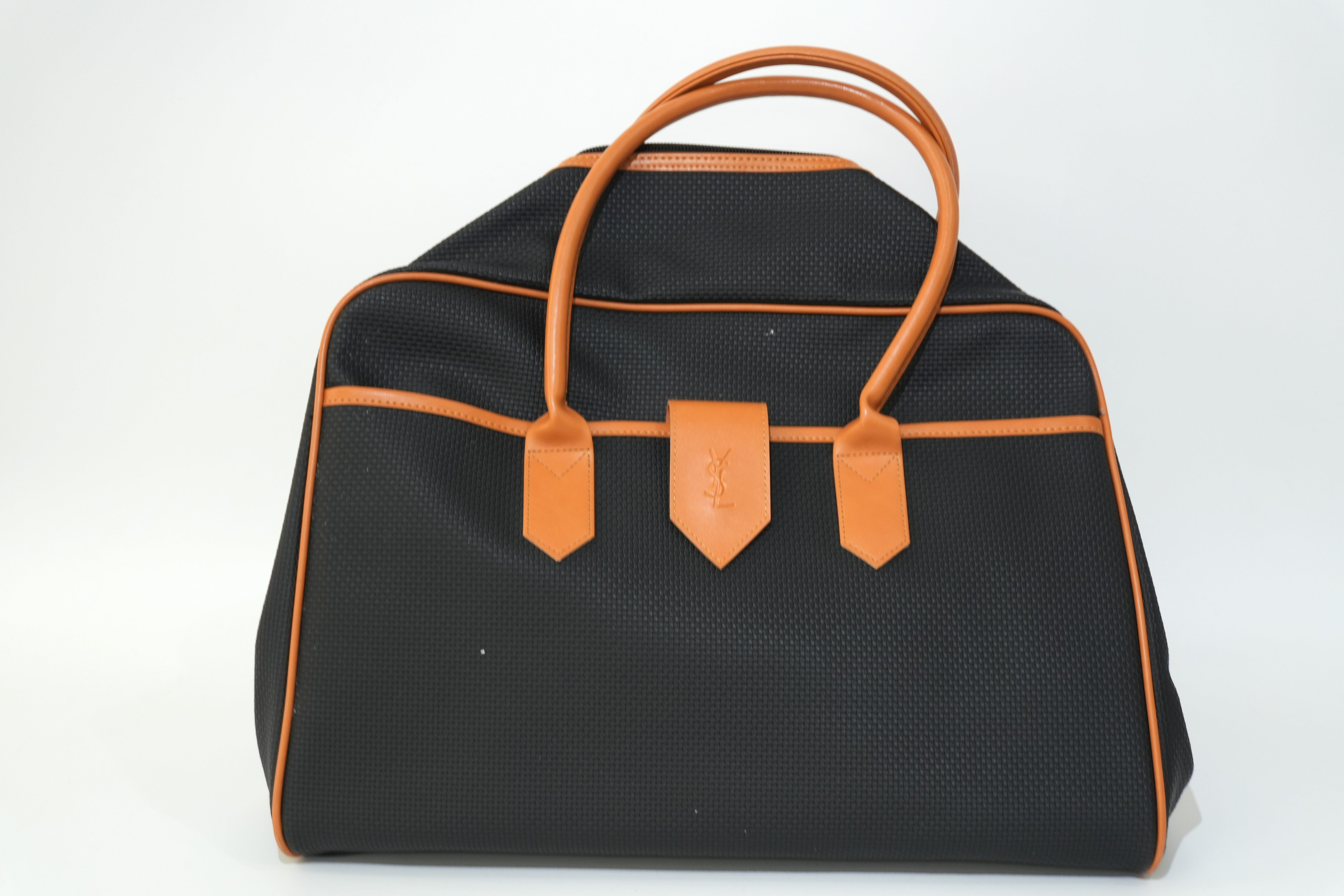 Pre-owned Saint Laurent Leather Boston Bag Black