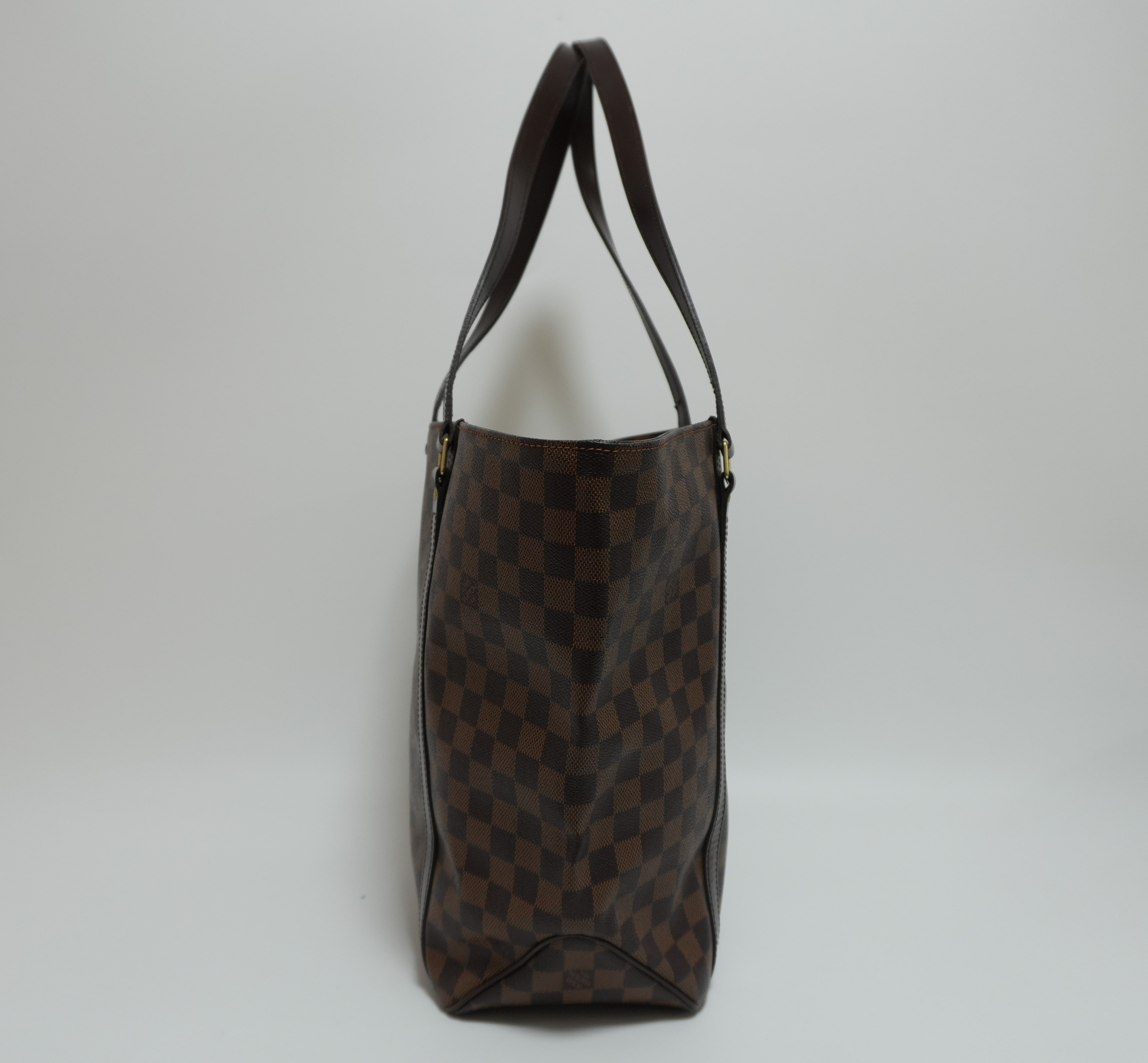 Louis Vuitton Damier Ebene Sac Shopping Tote Bag Used