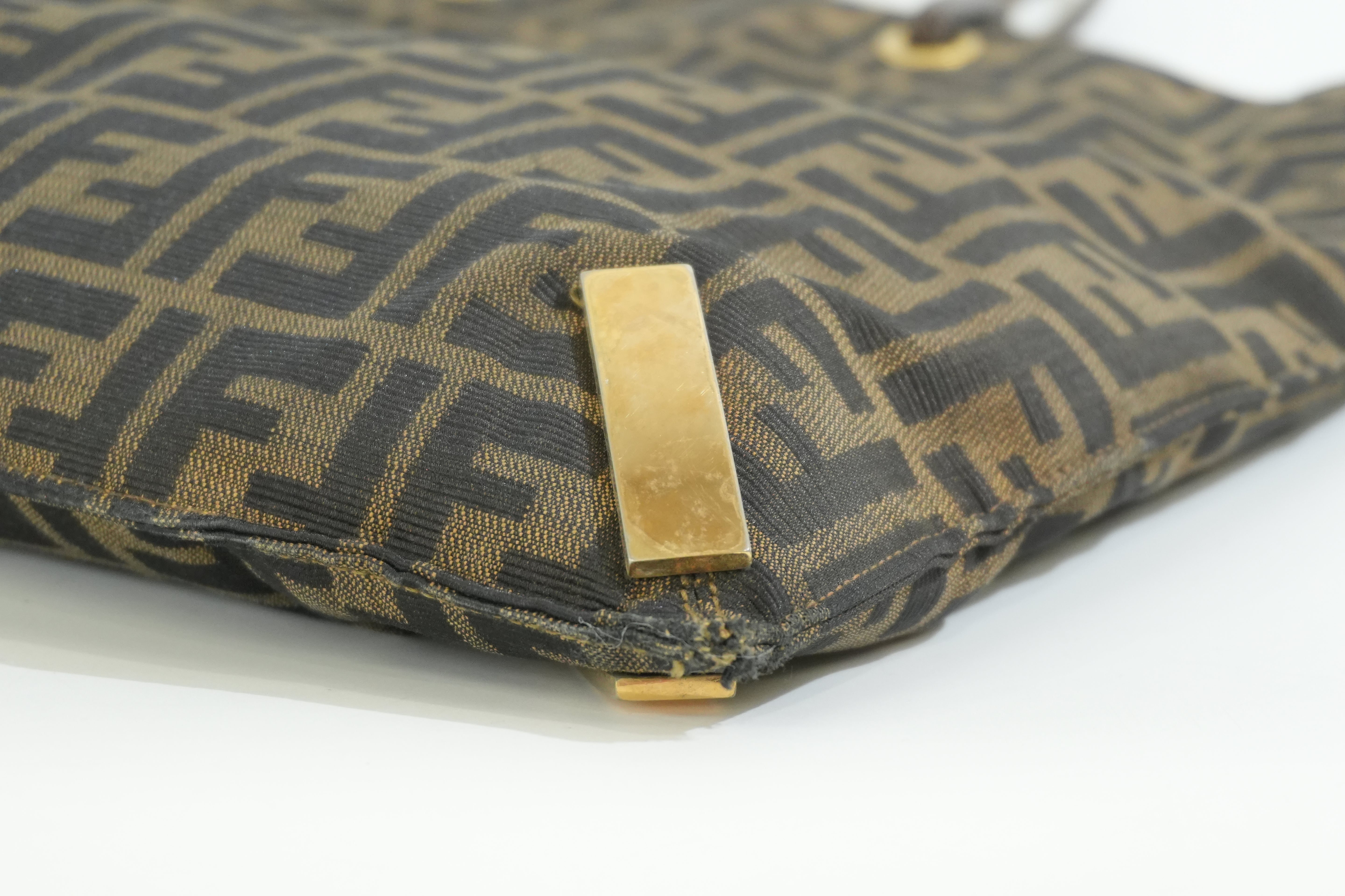 Pre-owned Fendi Zucca Tote Bag Brown