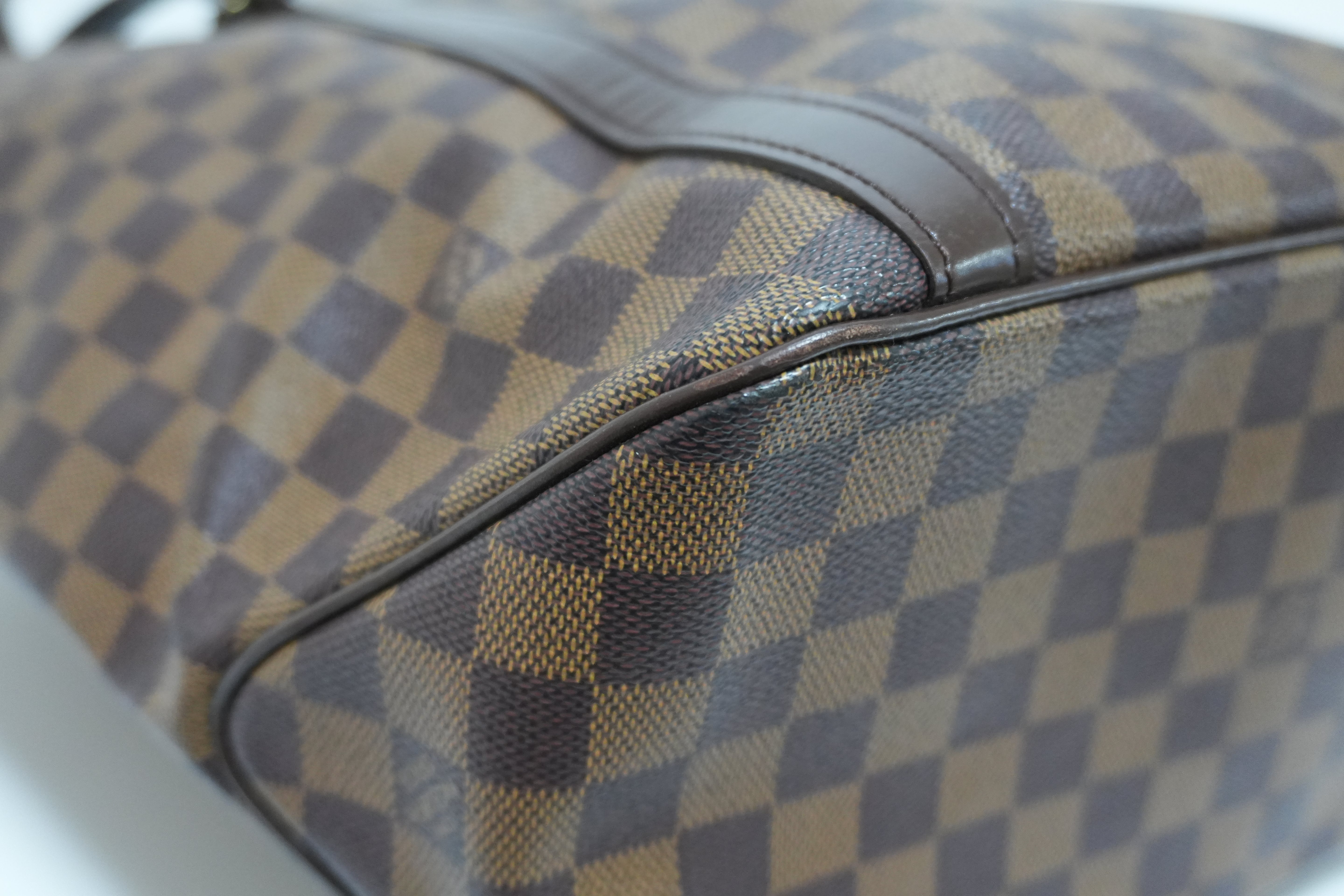 Louis Vuitton Damier Ebene Sac Shopping Tote Bag Used