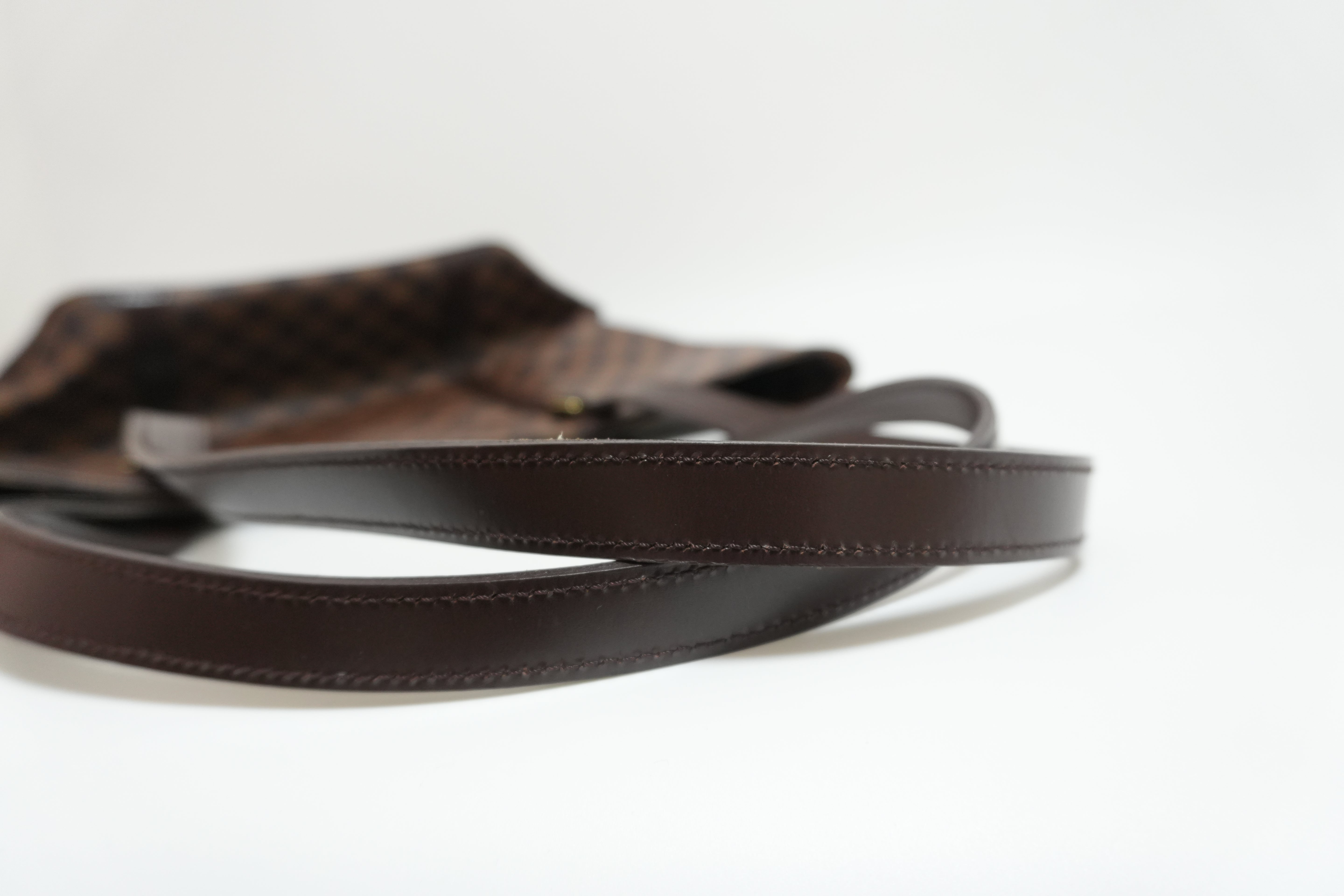 Louis Vuitton Damier Ebene Sac Shopping Tote Bag Used