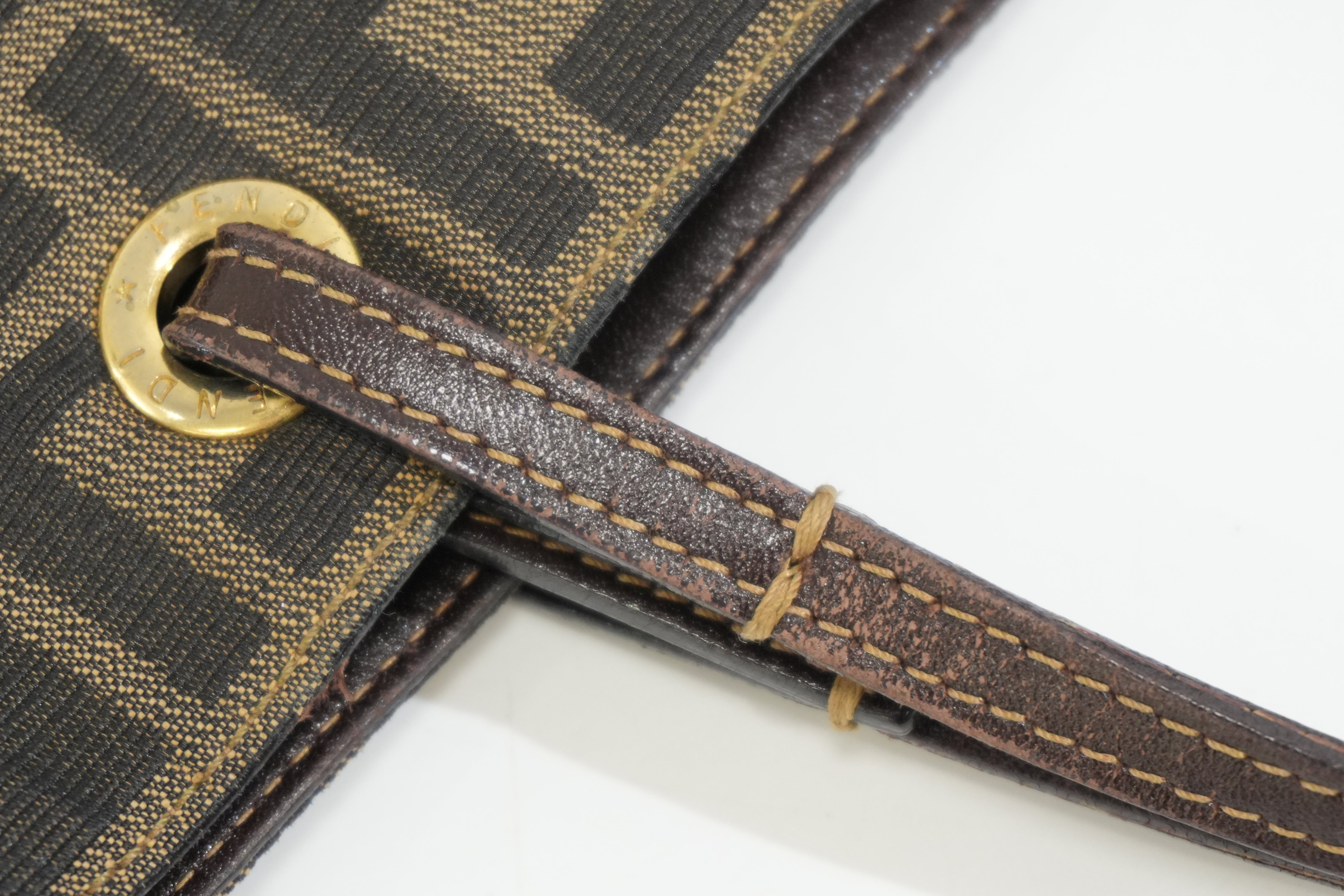 Pre-owned Fendi Zucca Tote Bag Brown