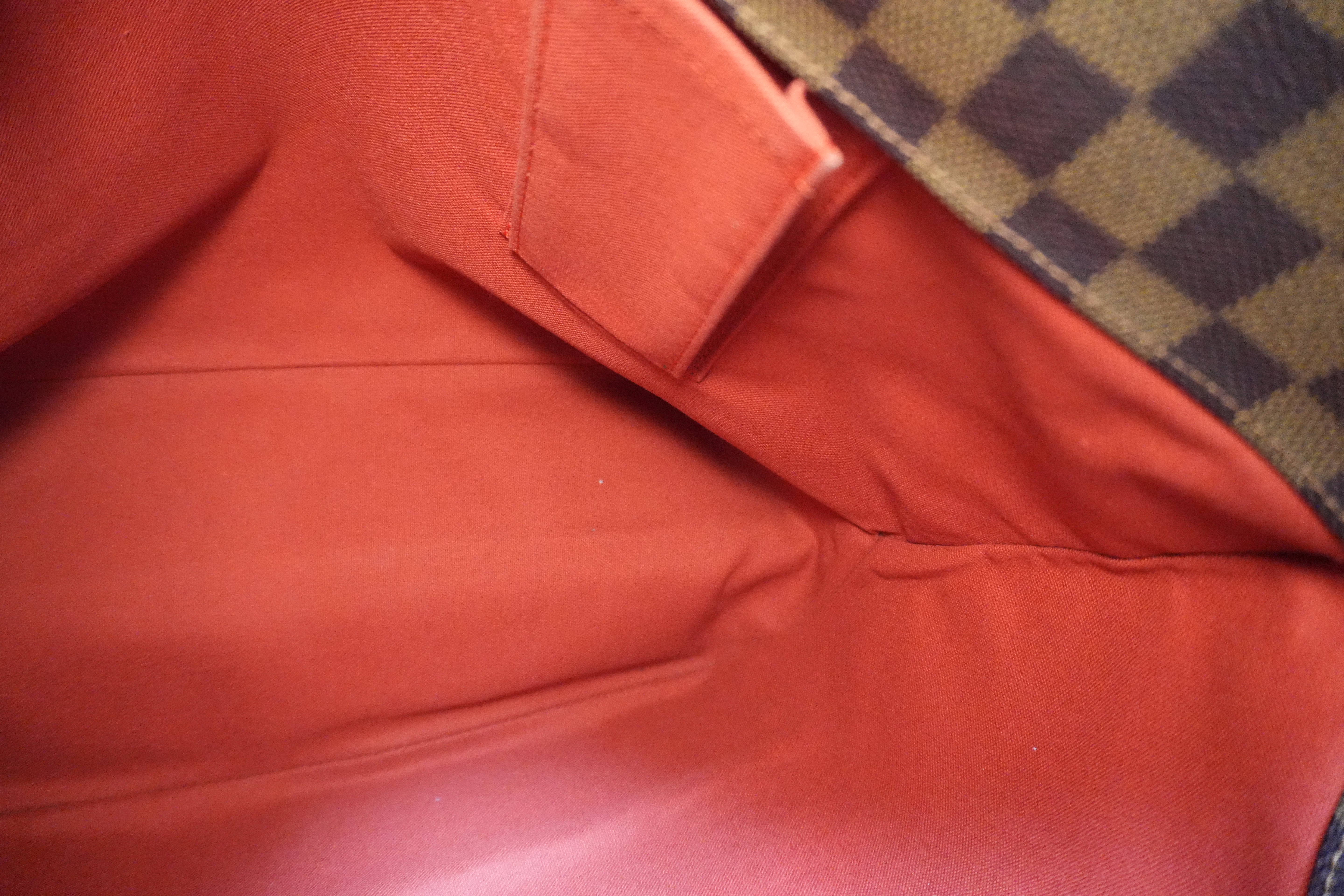 Louis Vuitton Damier Ebene Sac Shopping Tote Bag Used