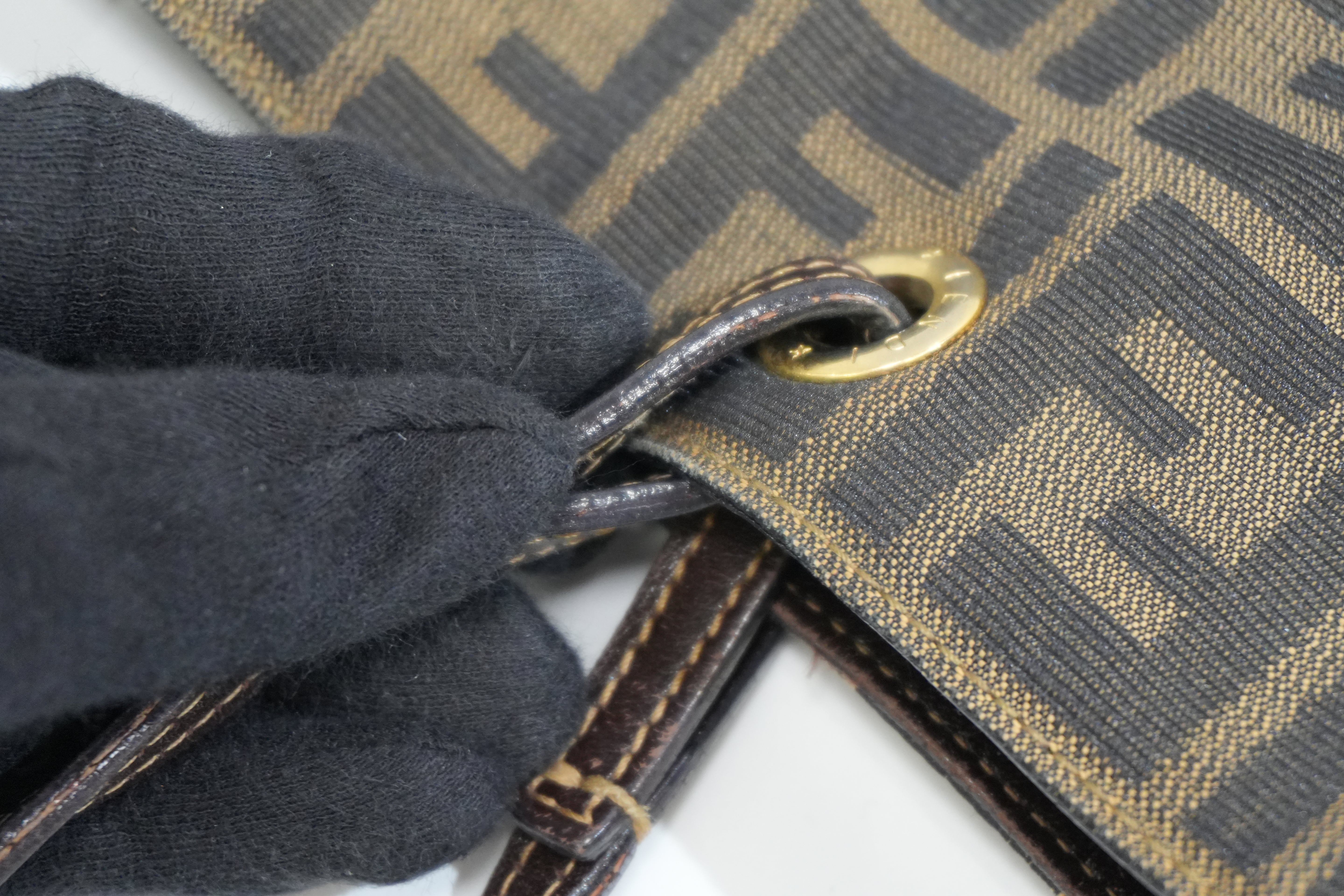 Pre-owned Fendi Zucca Tote Bag Brown