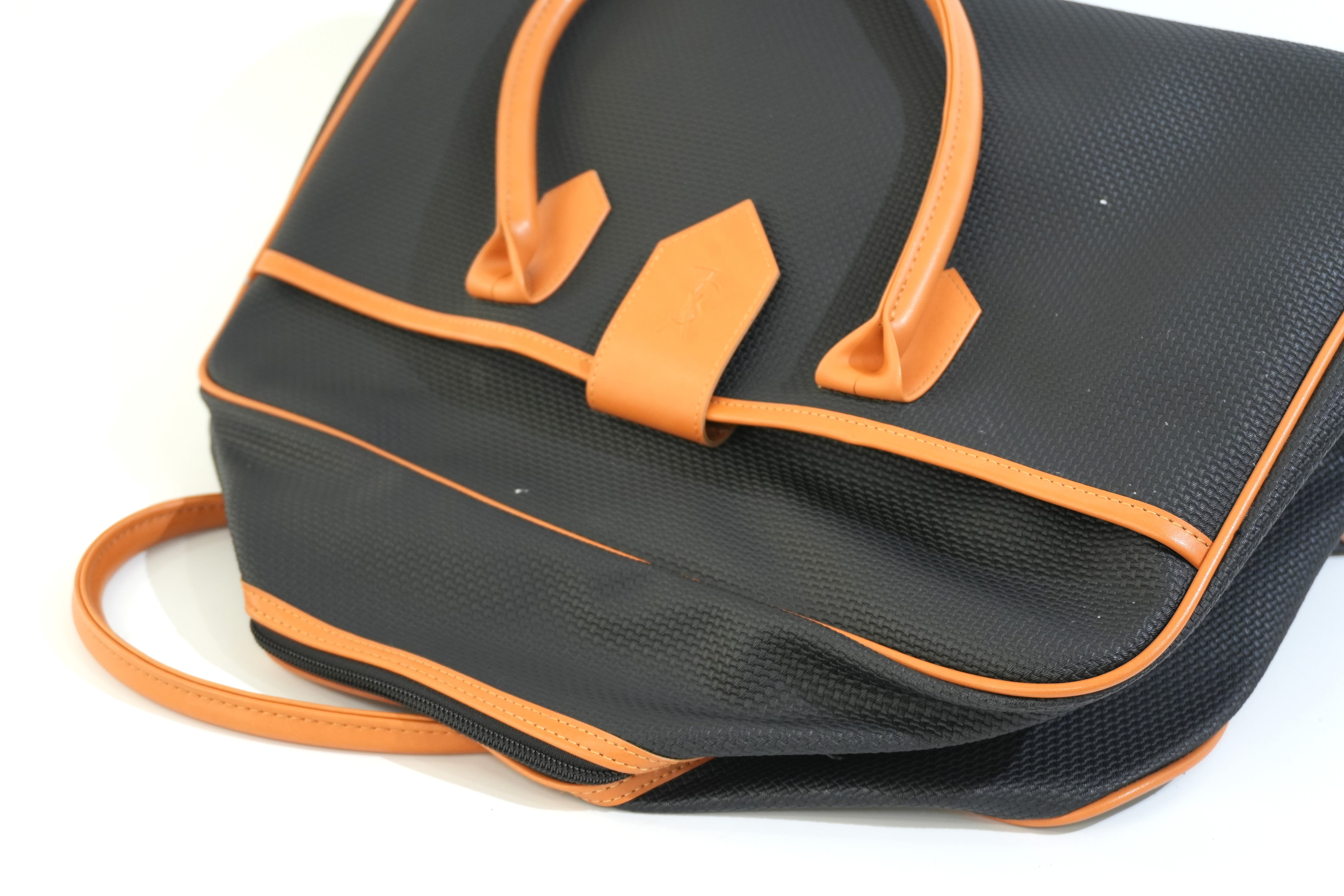 Pre-owned Saint Laurent Leather Boston Bag Black