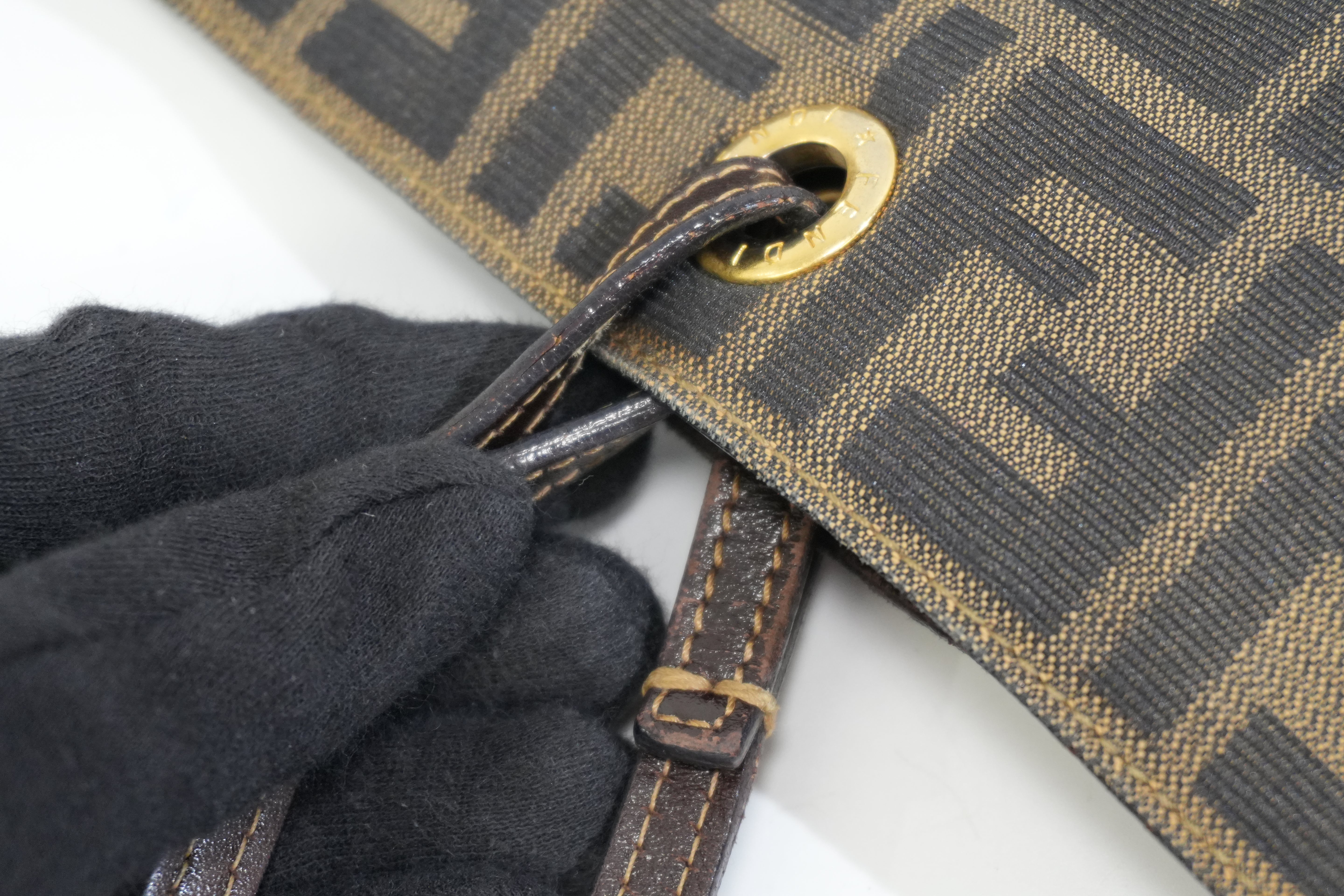 Pre-owned Fendi Zucca Tote Bag Brown
