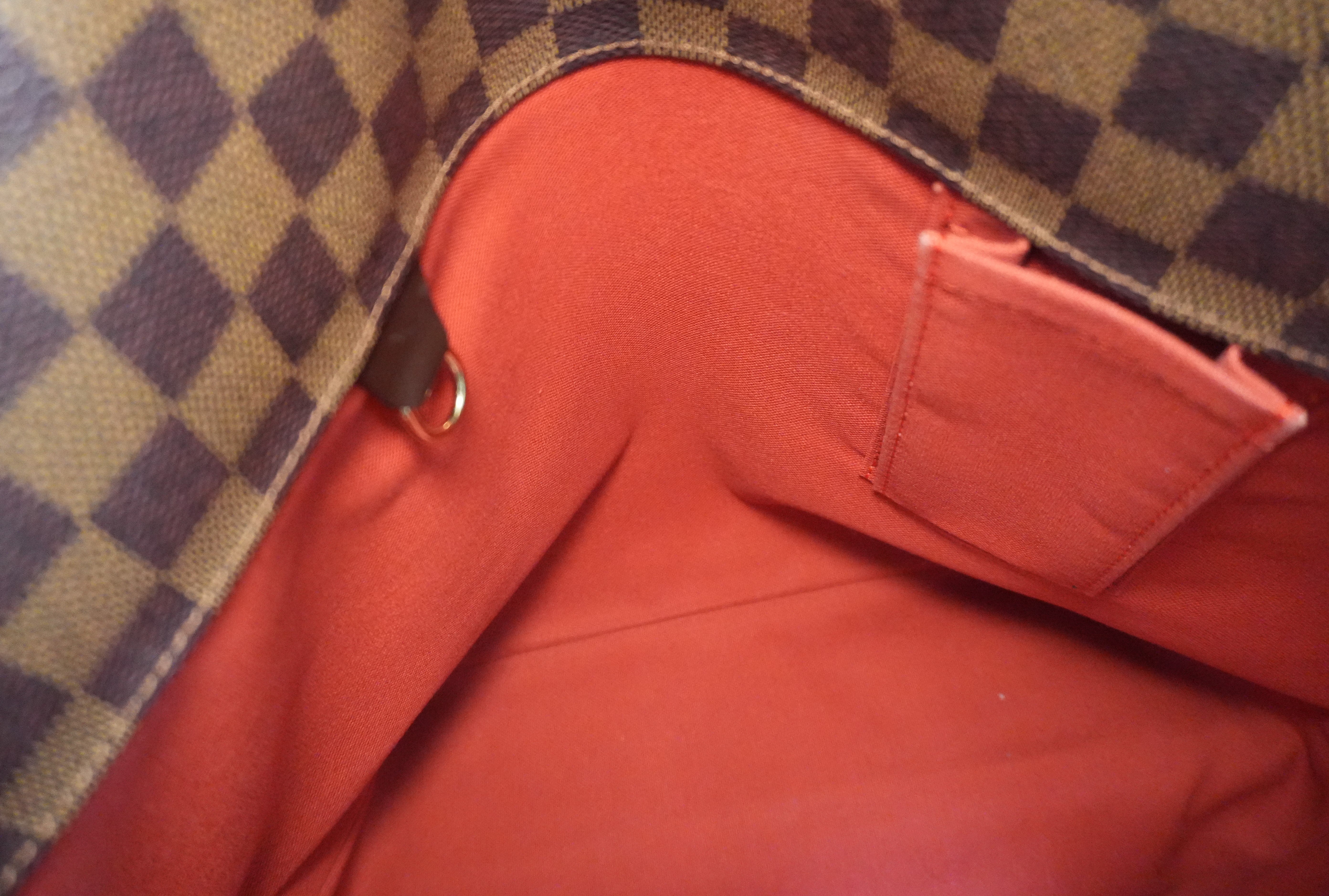 Louis Vuitton Damier Ebene Sac Shopping Tote Bag Used