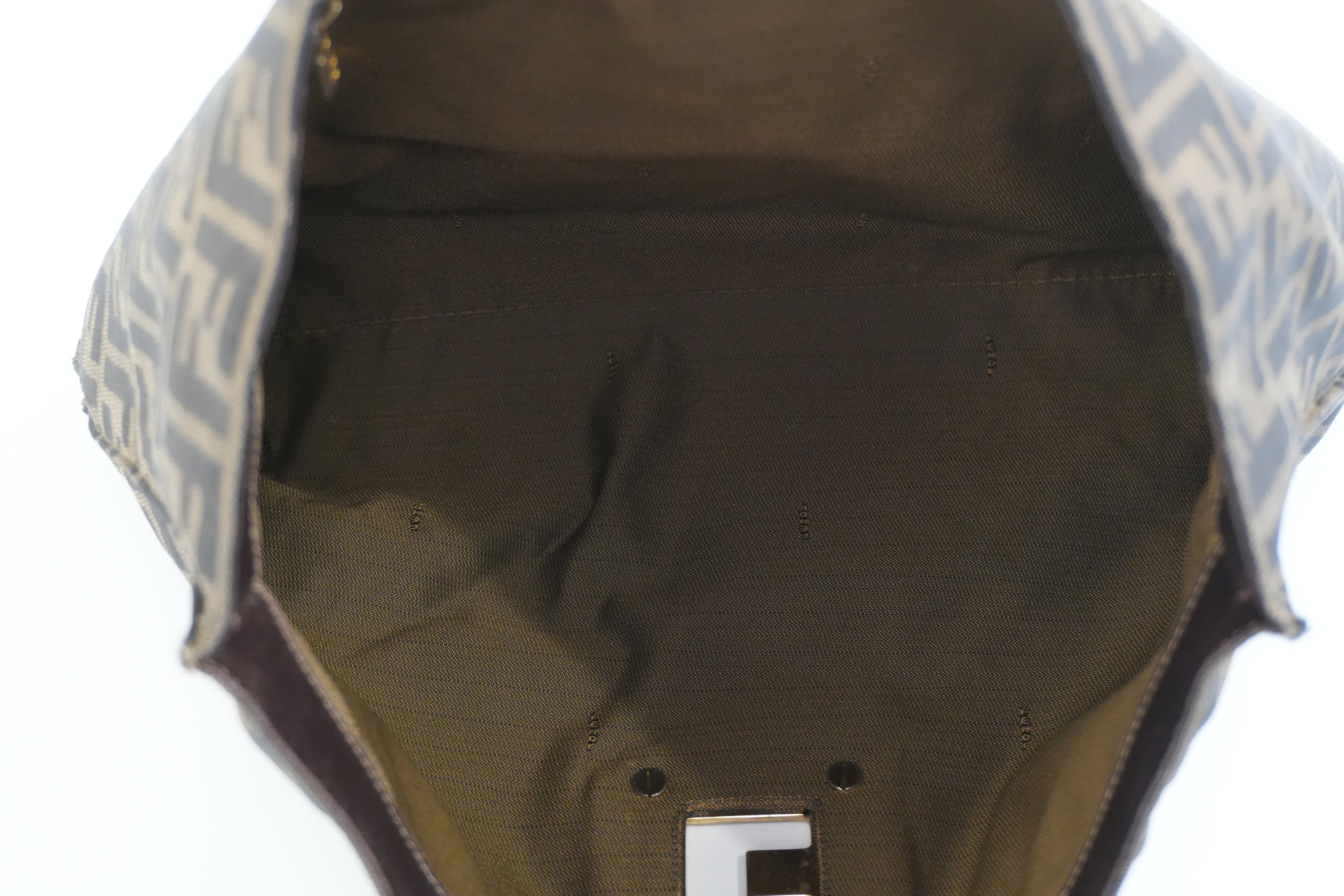Pre-owned Fendi Zucca Tote Bag Brown