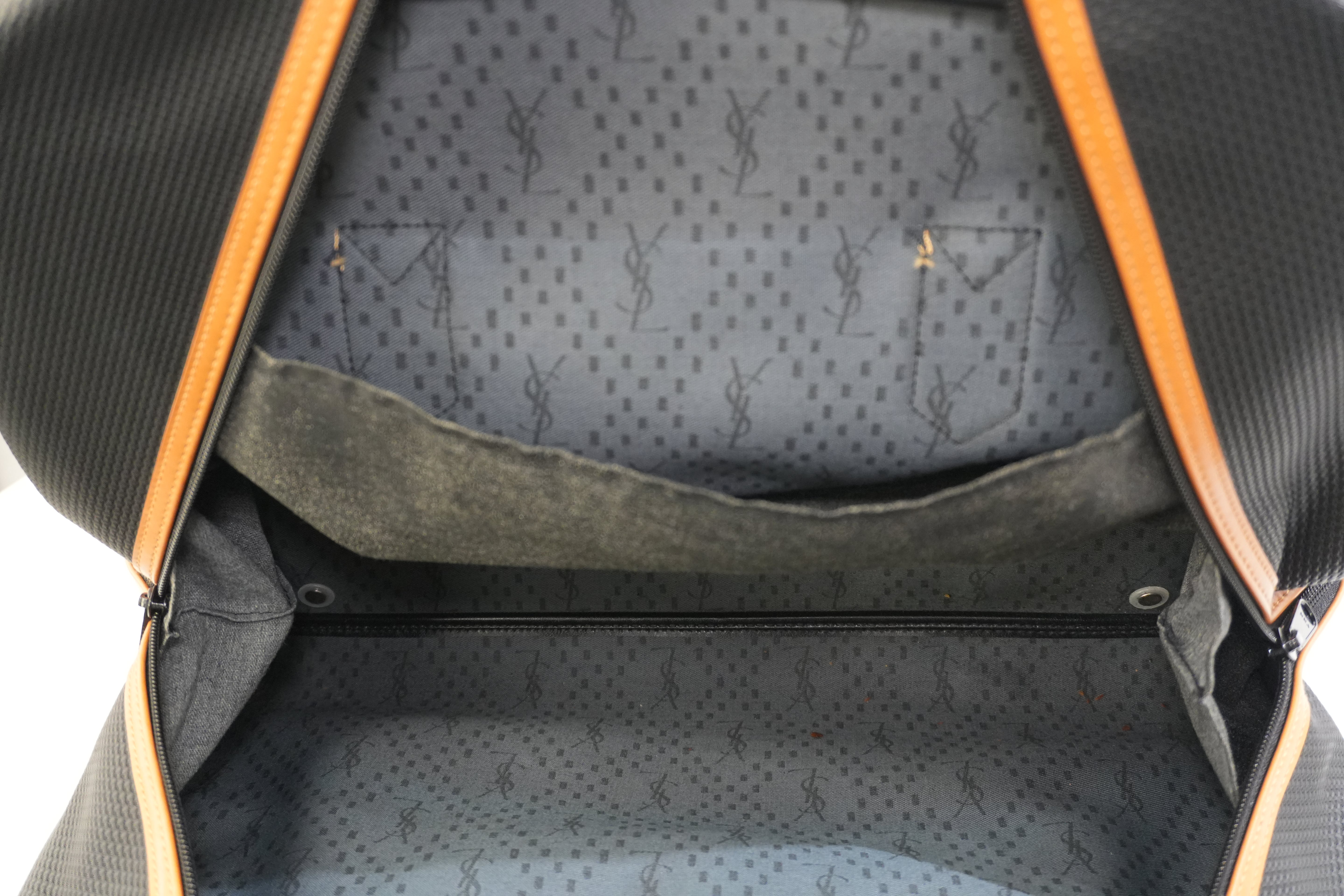 Pre-owned Saint Laurent Leather Boston Bag Black