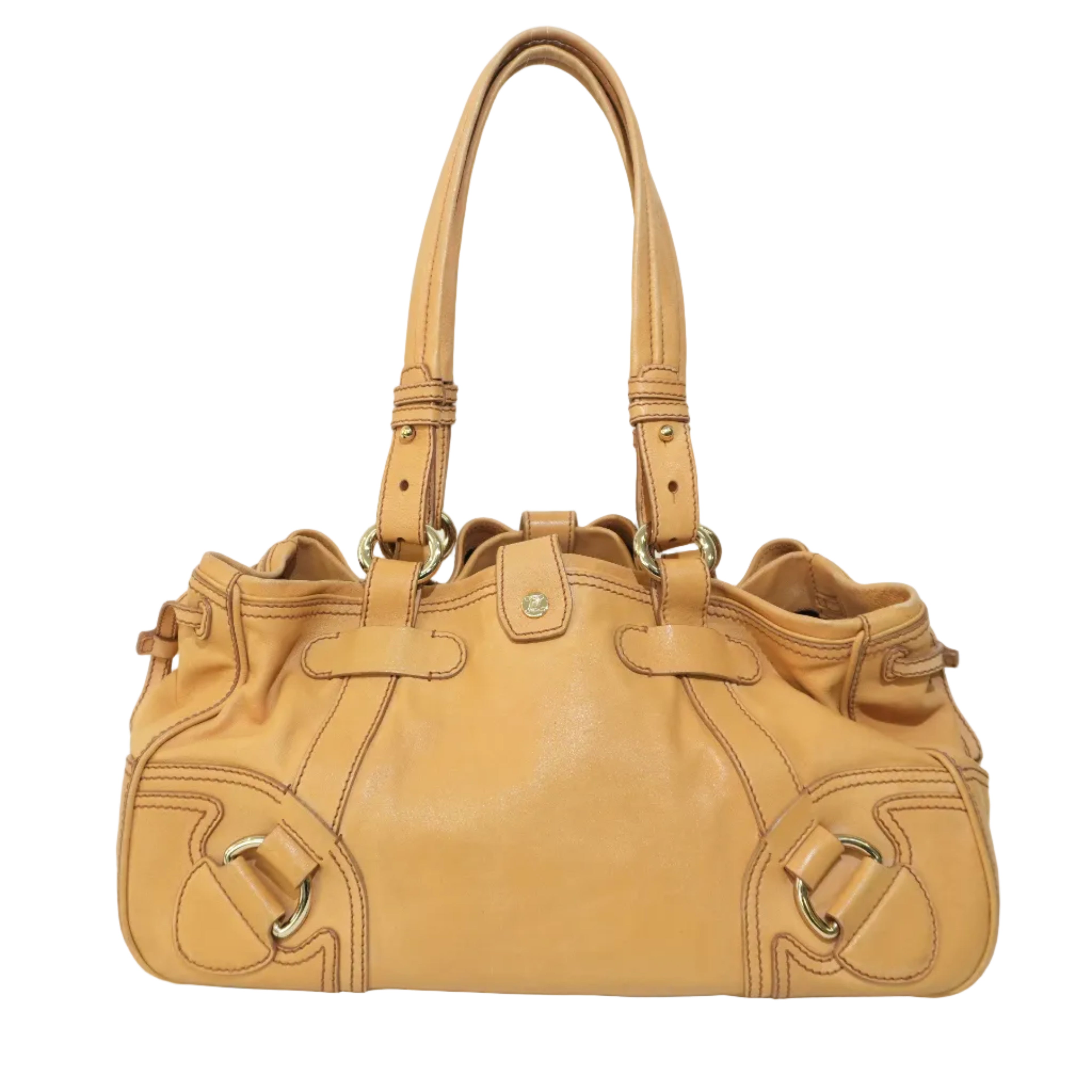 Pre-owned Celine Calfskin Leather Boogie Tote Bag Brown