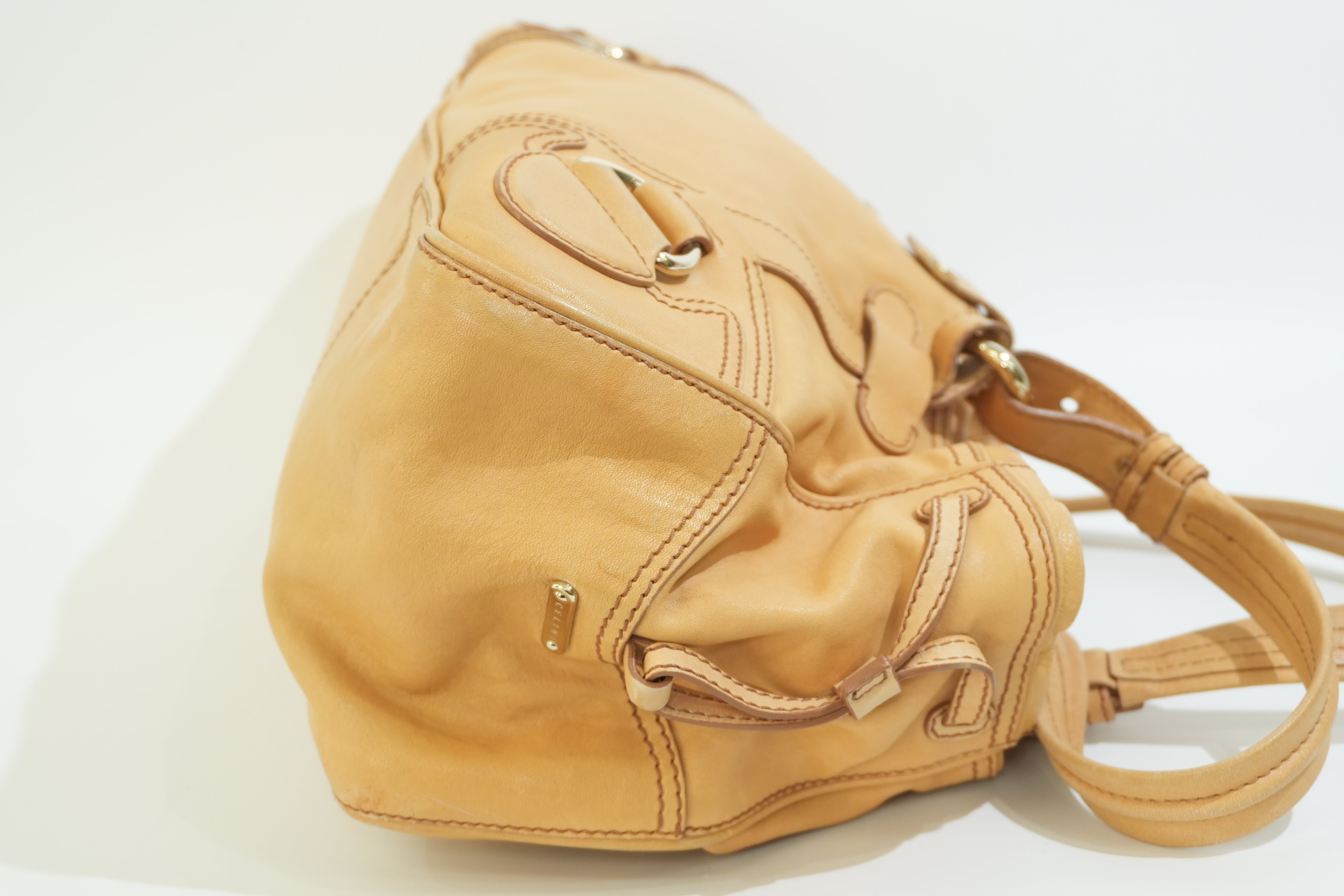 Pre-owned Celine Leather Boogie Tote Bag Brown