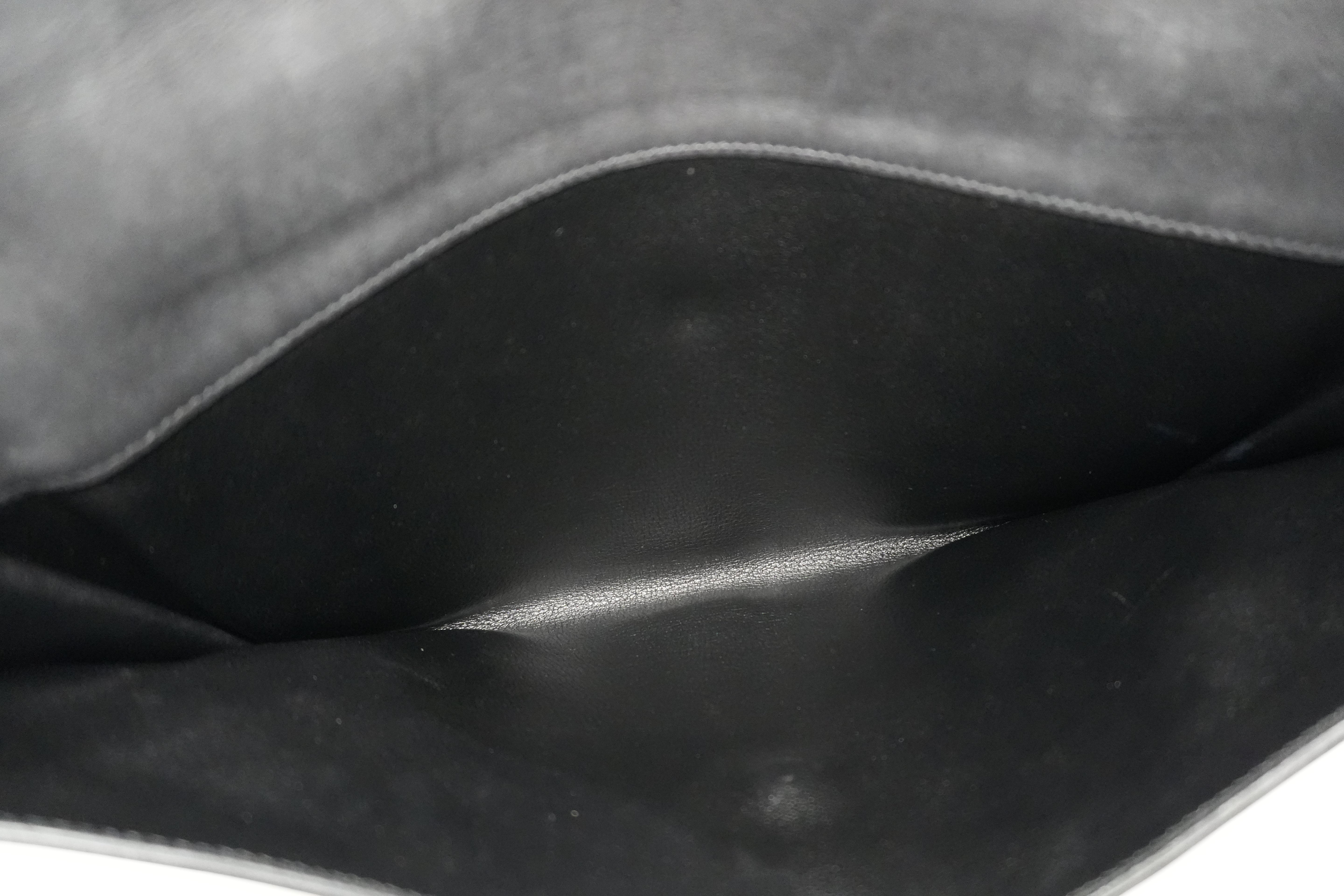 Pre-owned Hermes Leather Clutch Bag Black