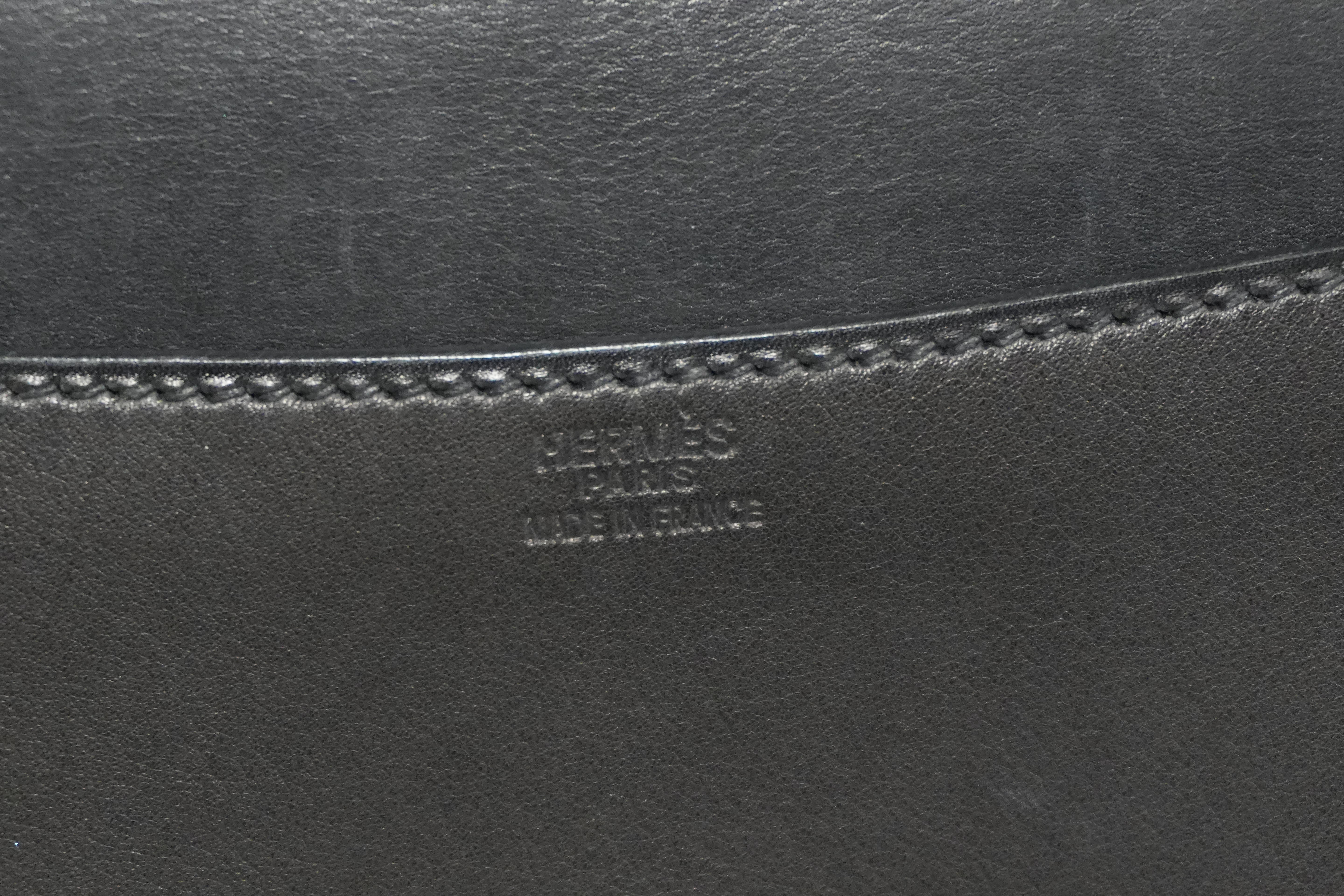 Pre-owned Hermes Leather Clutch Bag Black