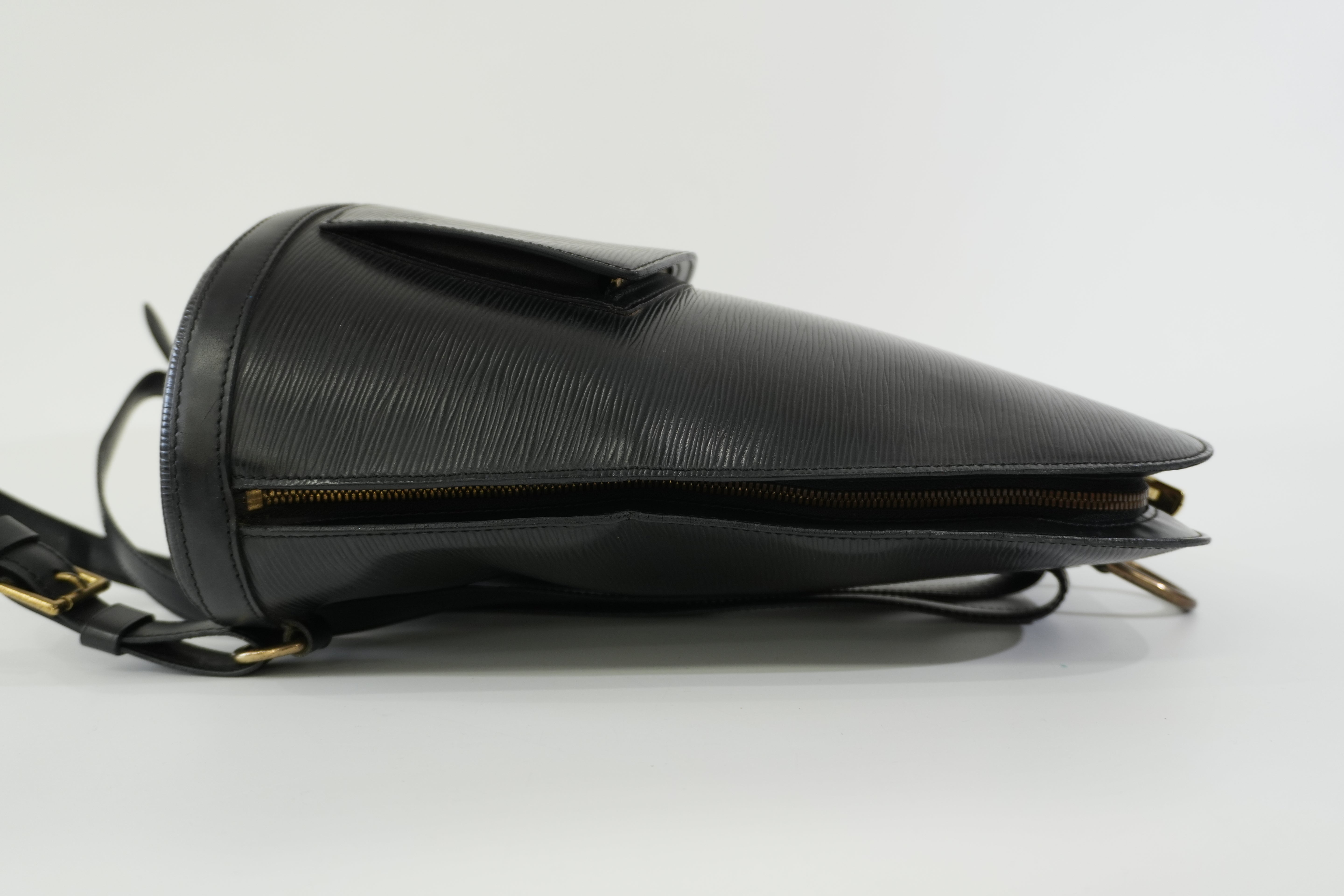 Pre-owned Louis Vuitton Epi Gobelins Backpack Black