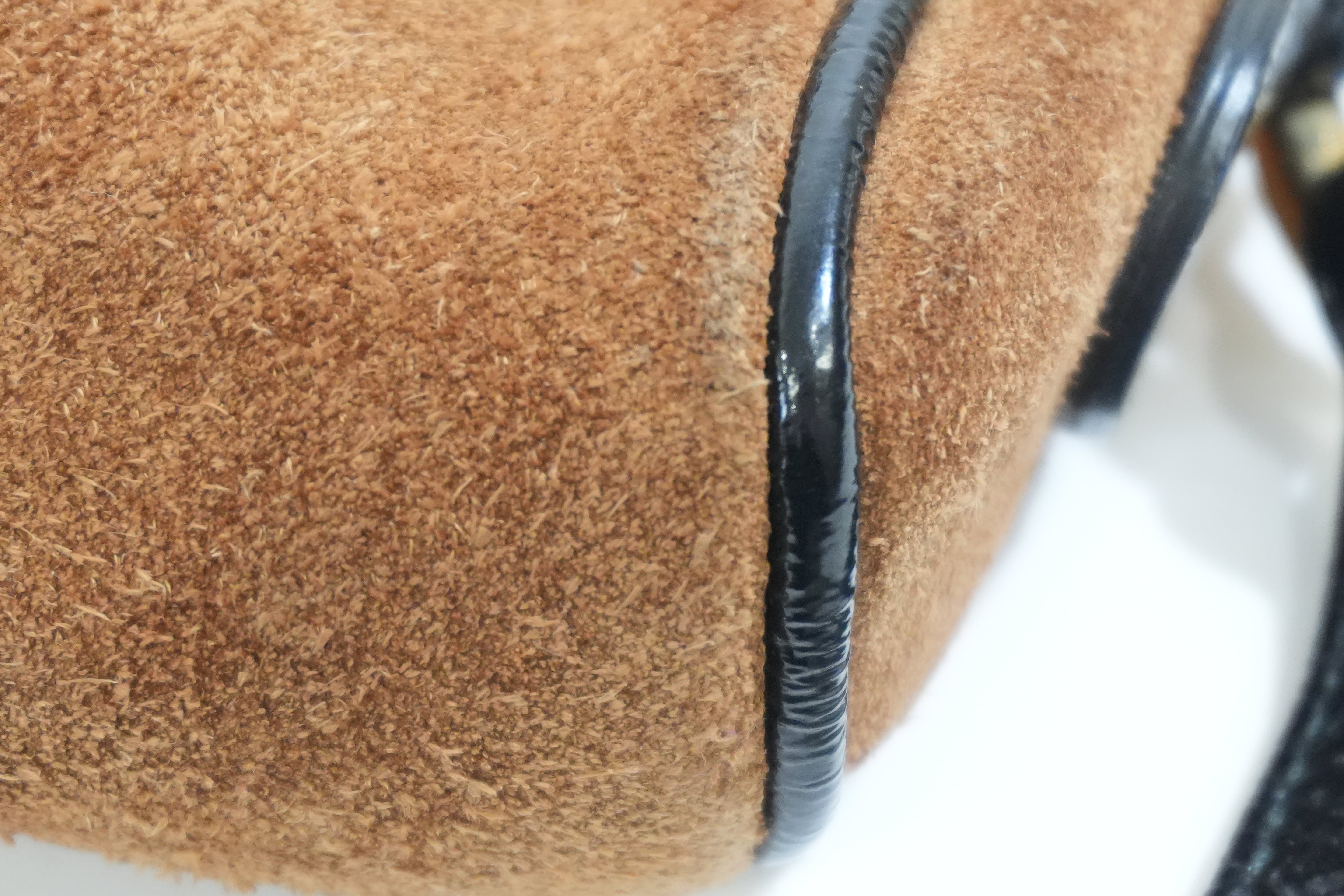 Pre-owned Gucci Suede Crossbody Bag Brown