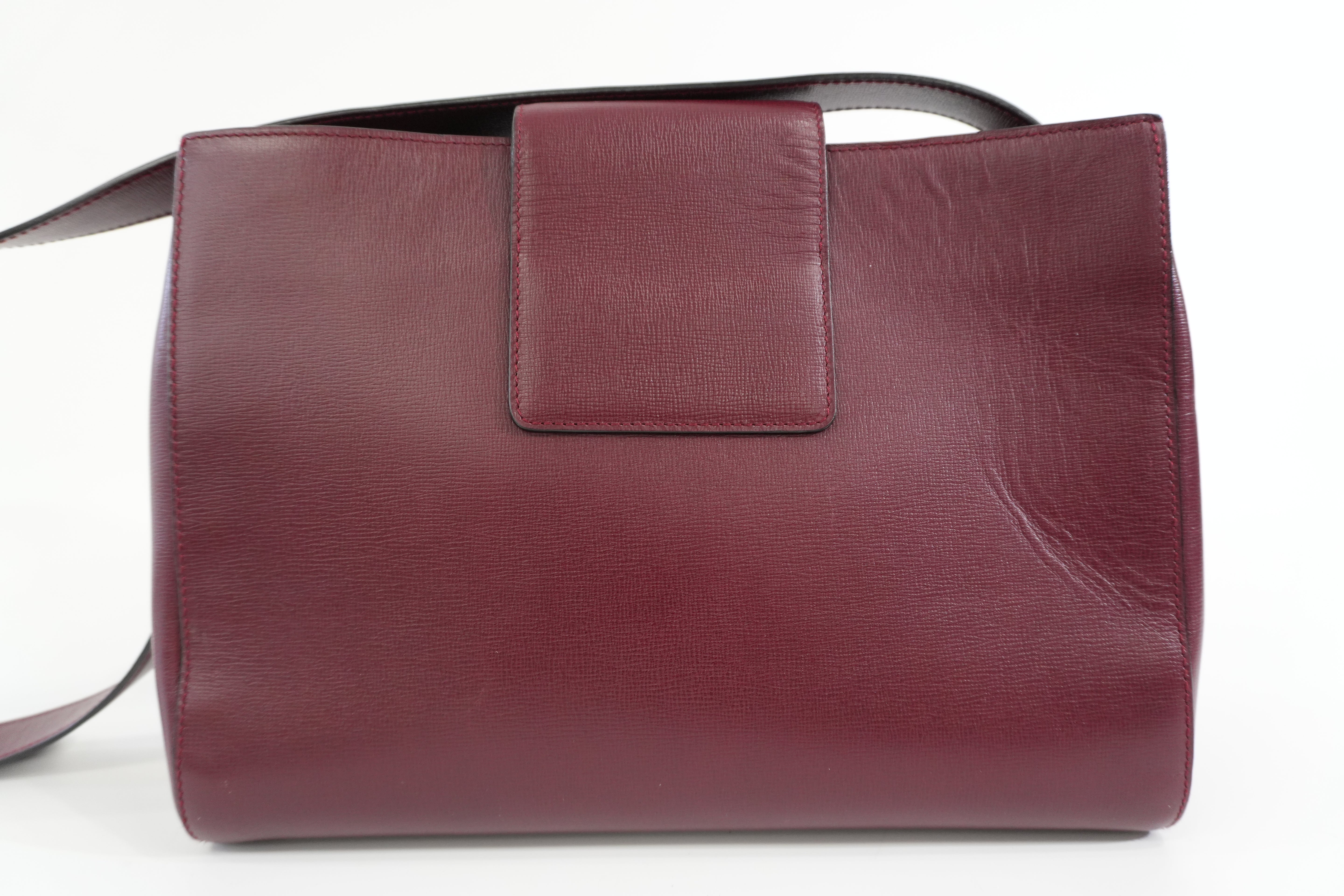 Pre-owned Cartier Must de Cartier Shoulder Bag Burgundy