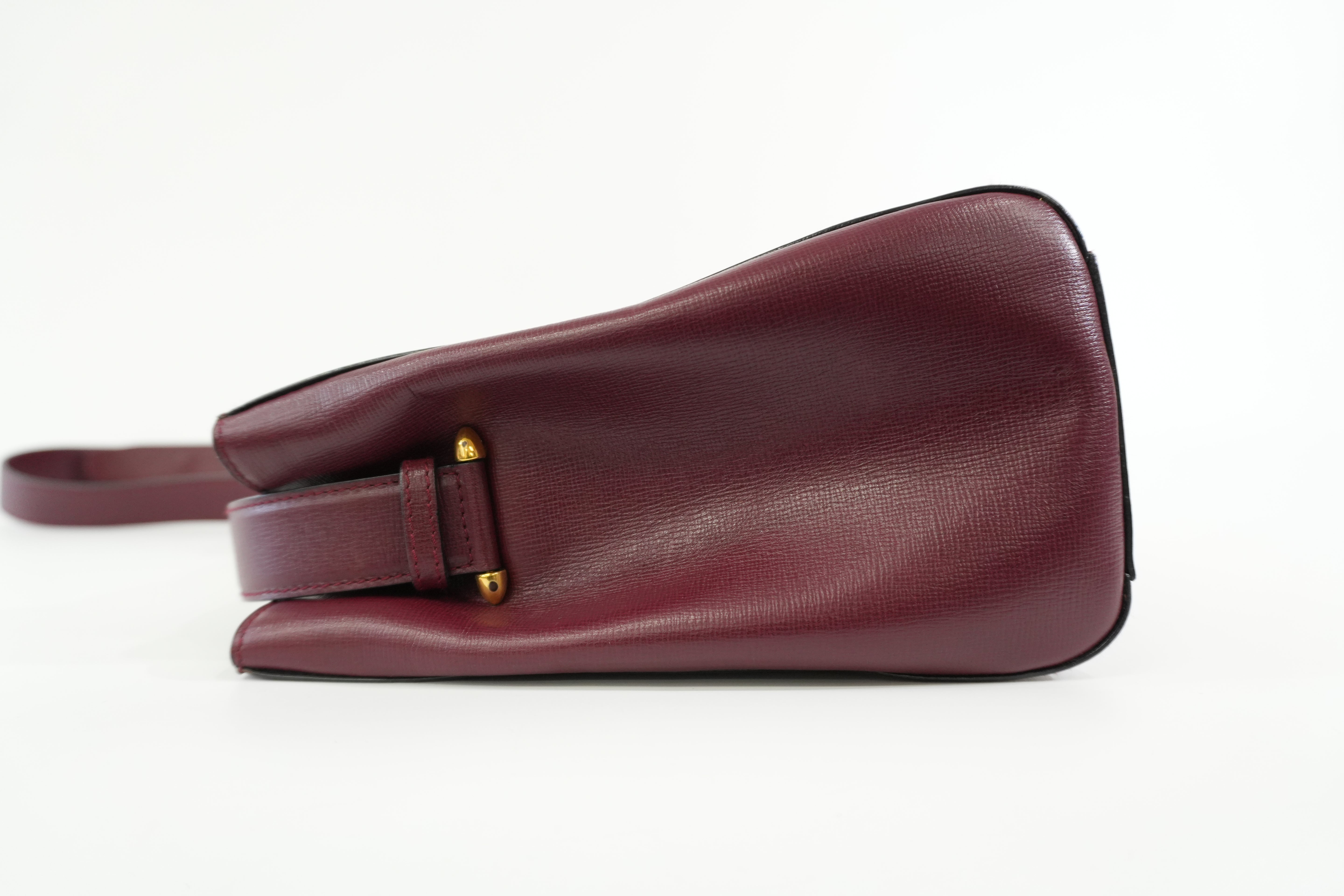 Pre-owned Cartier Must de Cartier Shoulder Bag Burgundy