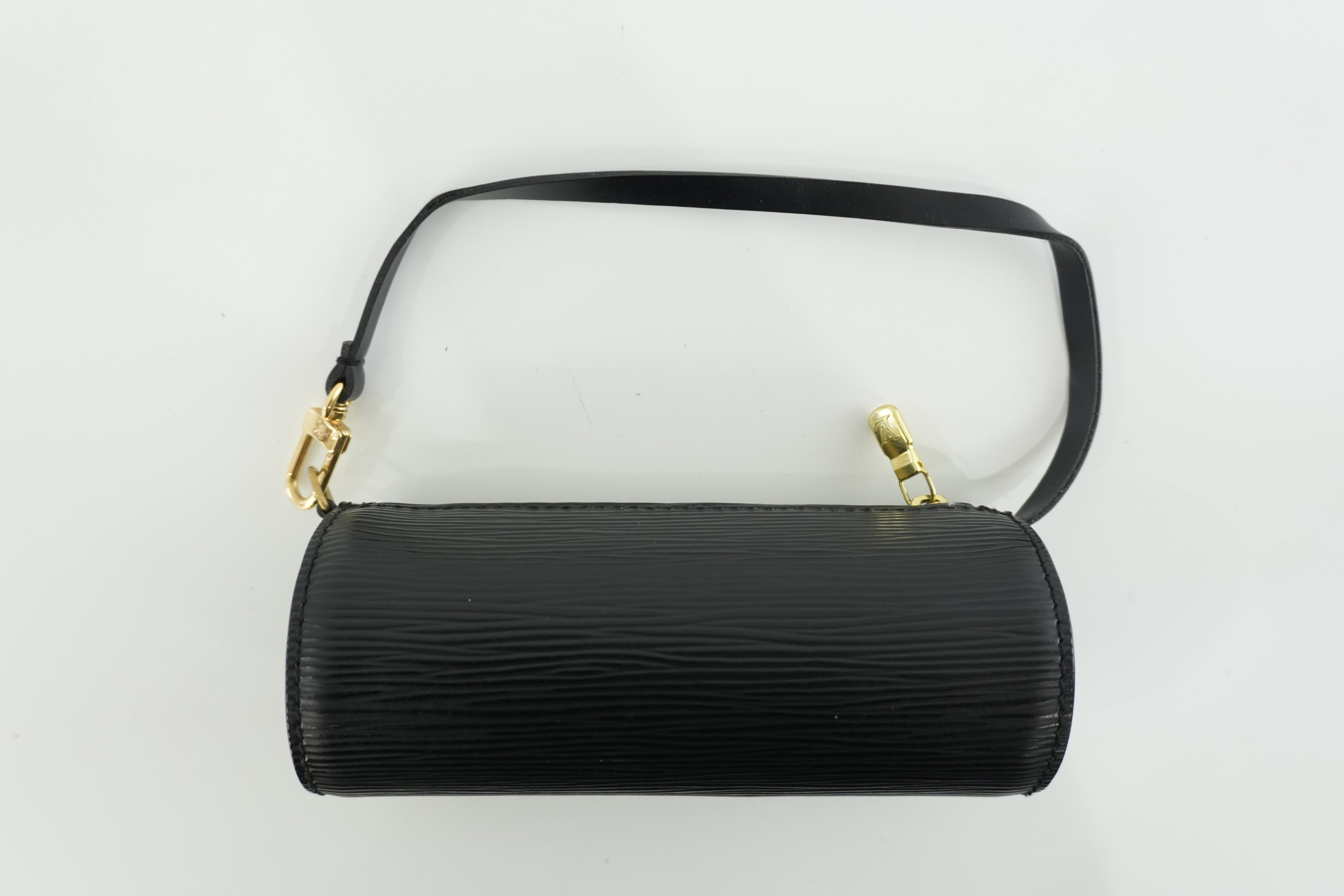 Louis Vuitton Soufflot Epi Handbag Black Used