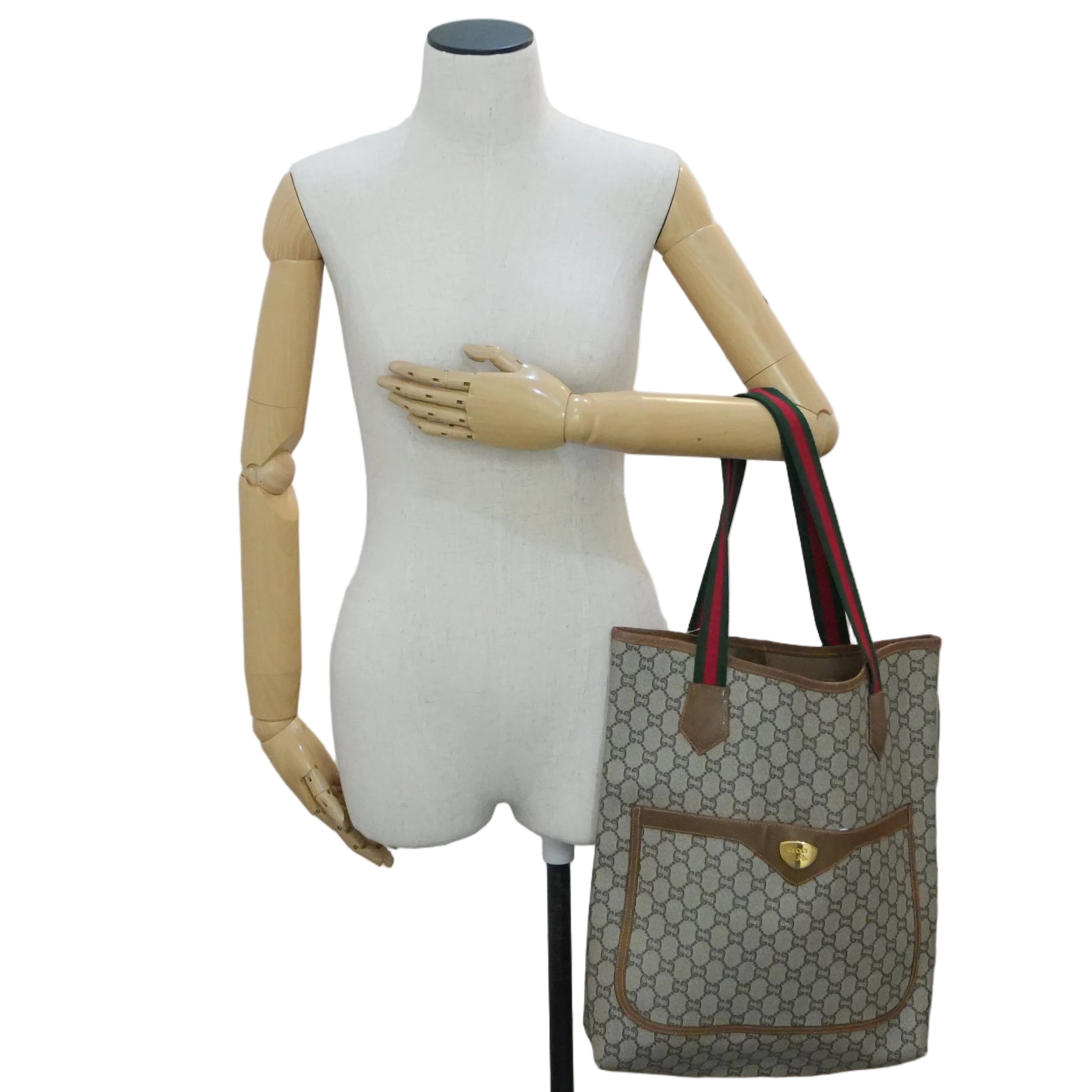 Pre-owned Gucci Plus Tote Bag Brown