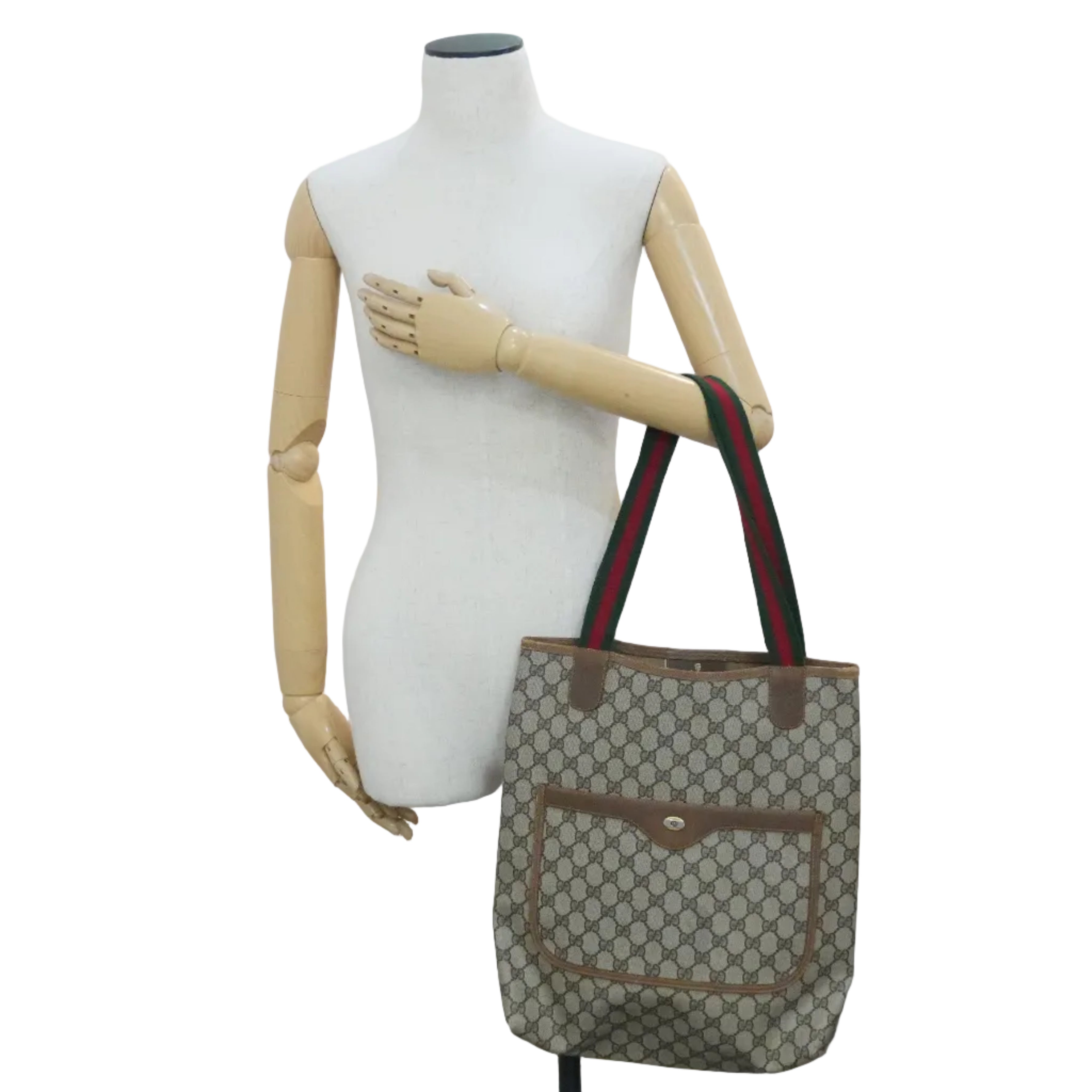 Pre-owned Gucci Ophidia Tote Bag Brown