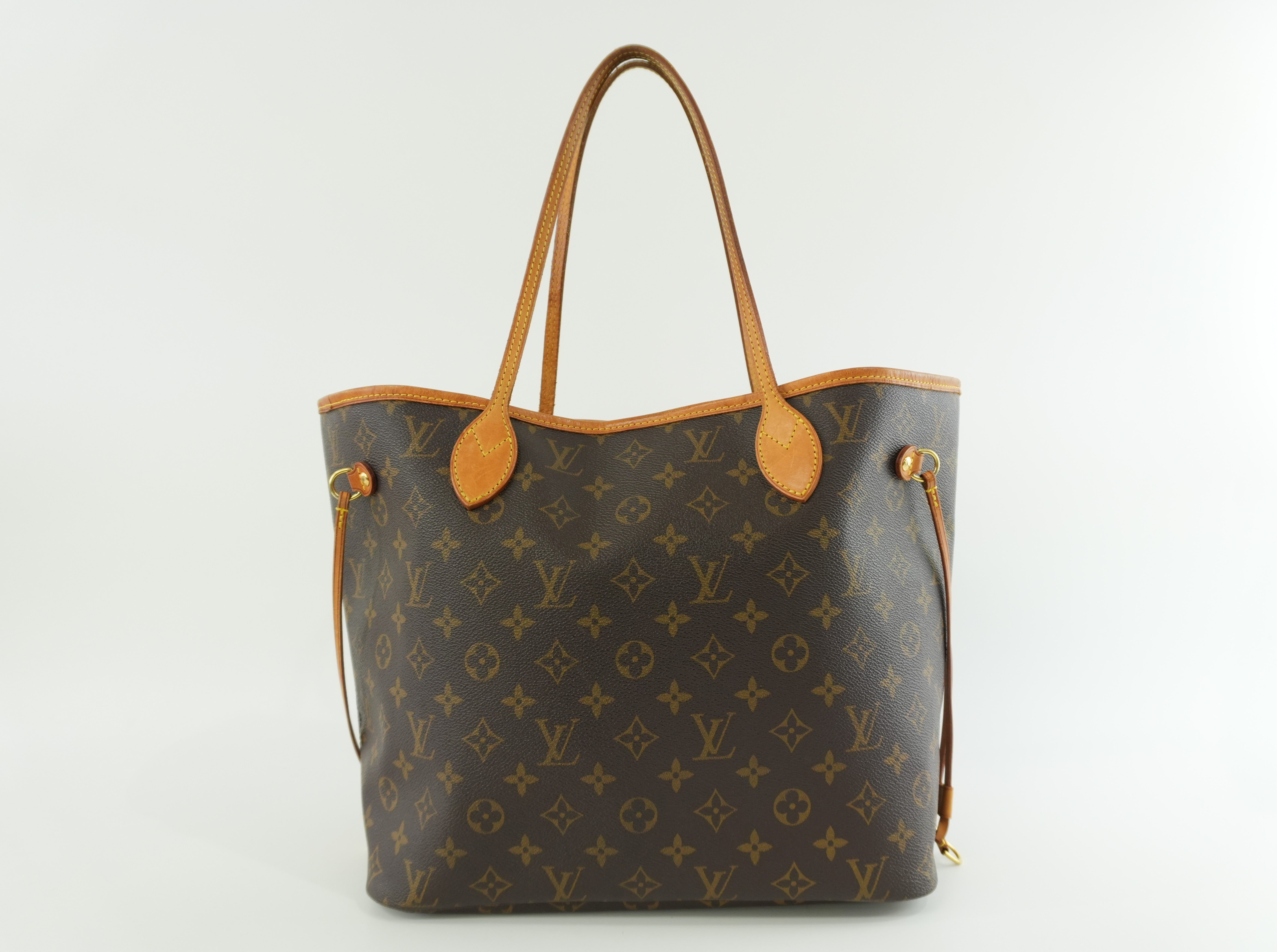 Louis Vuitton Monogram Neverfull MM Shoulder Tote Bag Used