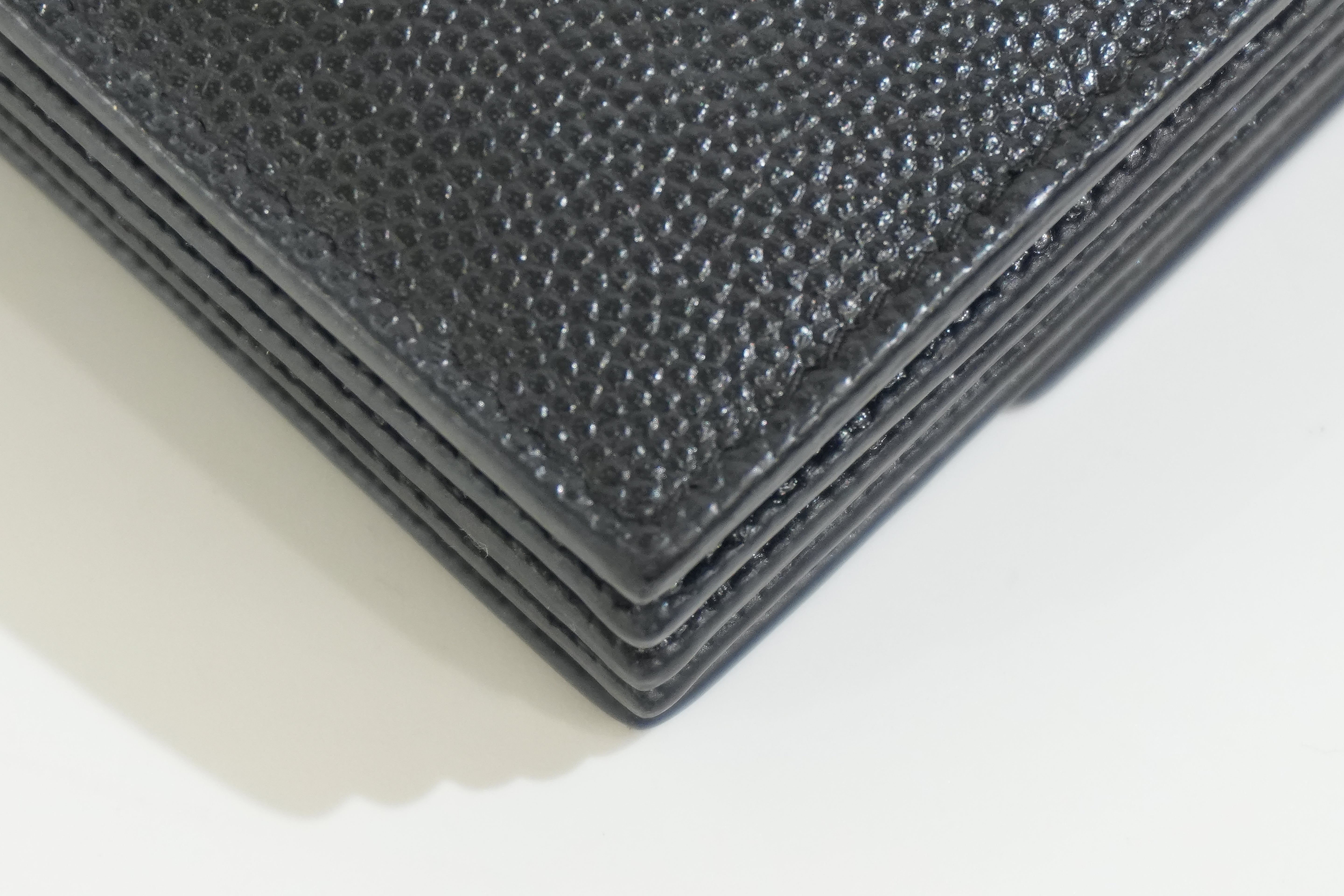 Pre-owned Saint Laurent Compact Wallet Black
