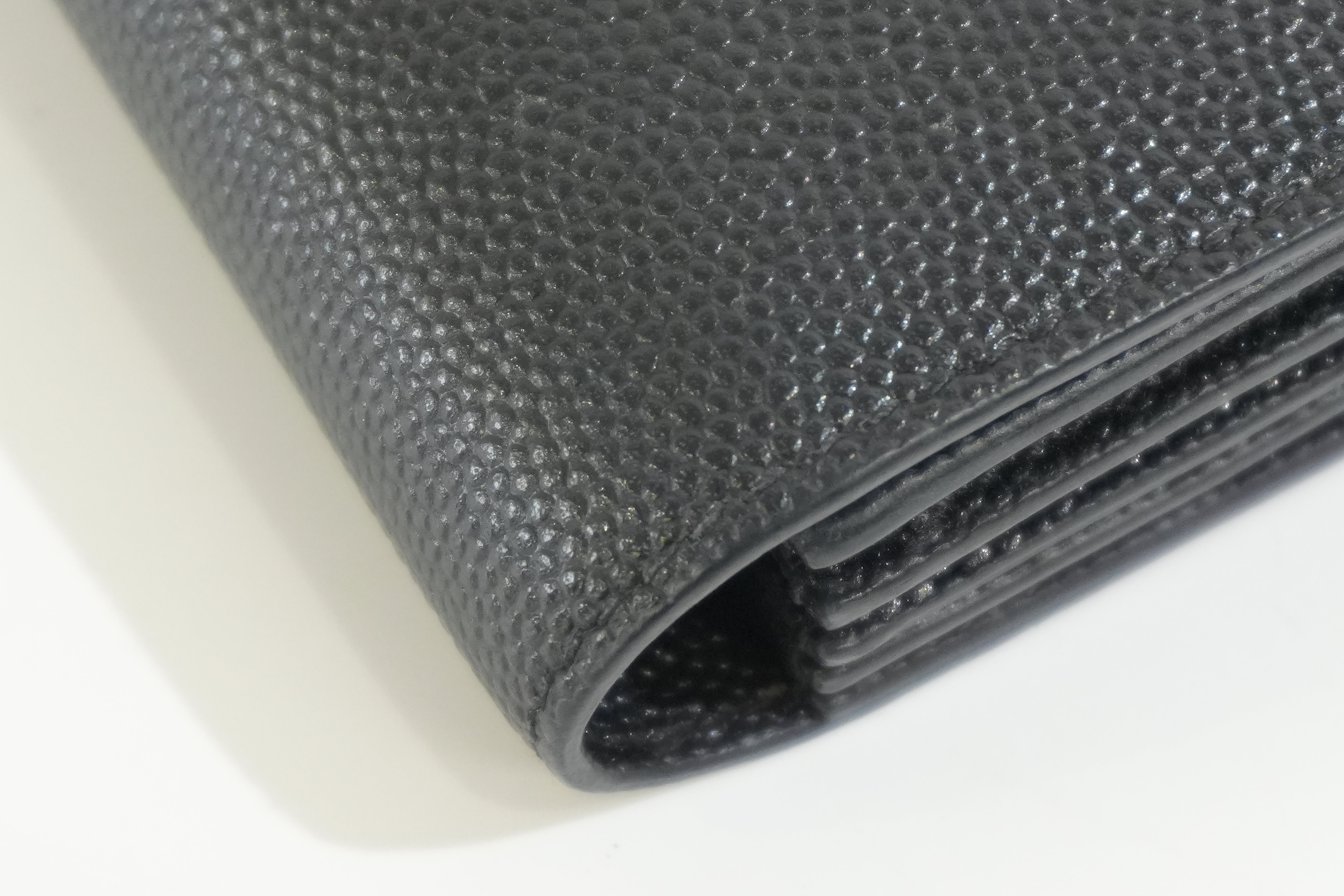 Pre-owned Saint Laurent Compact Wallet Black