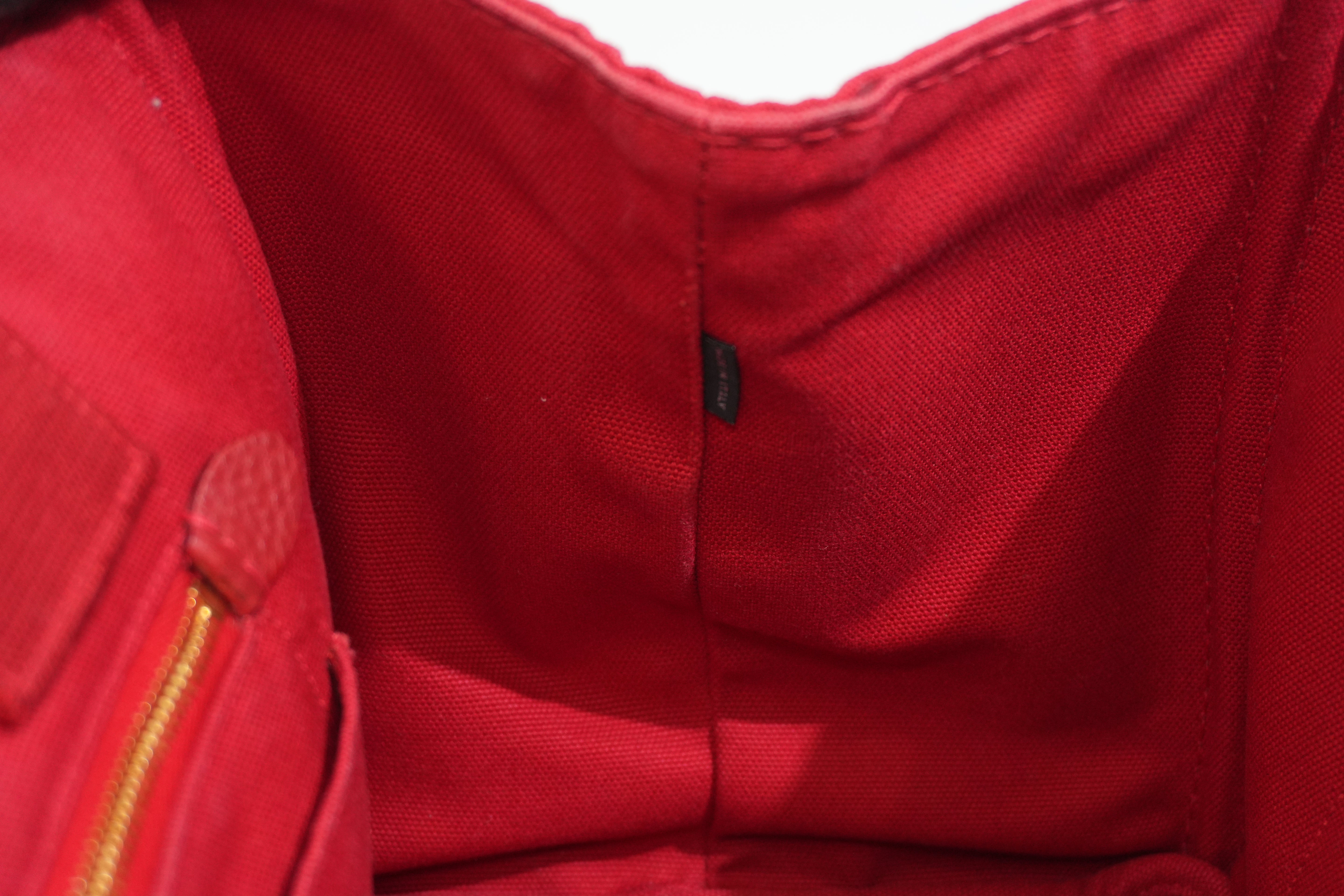 Pre-owned Prada Canapa Handbag Red