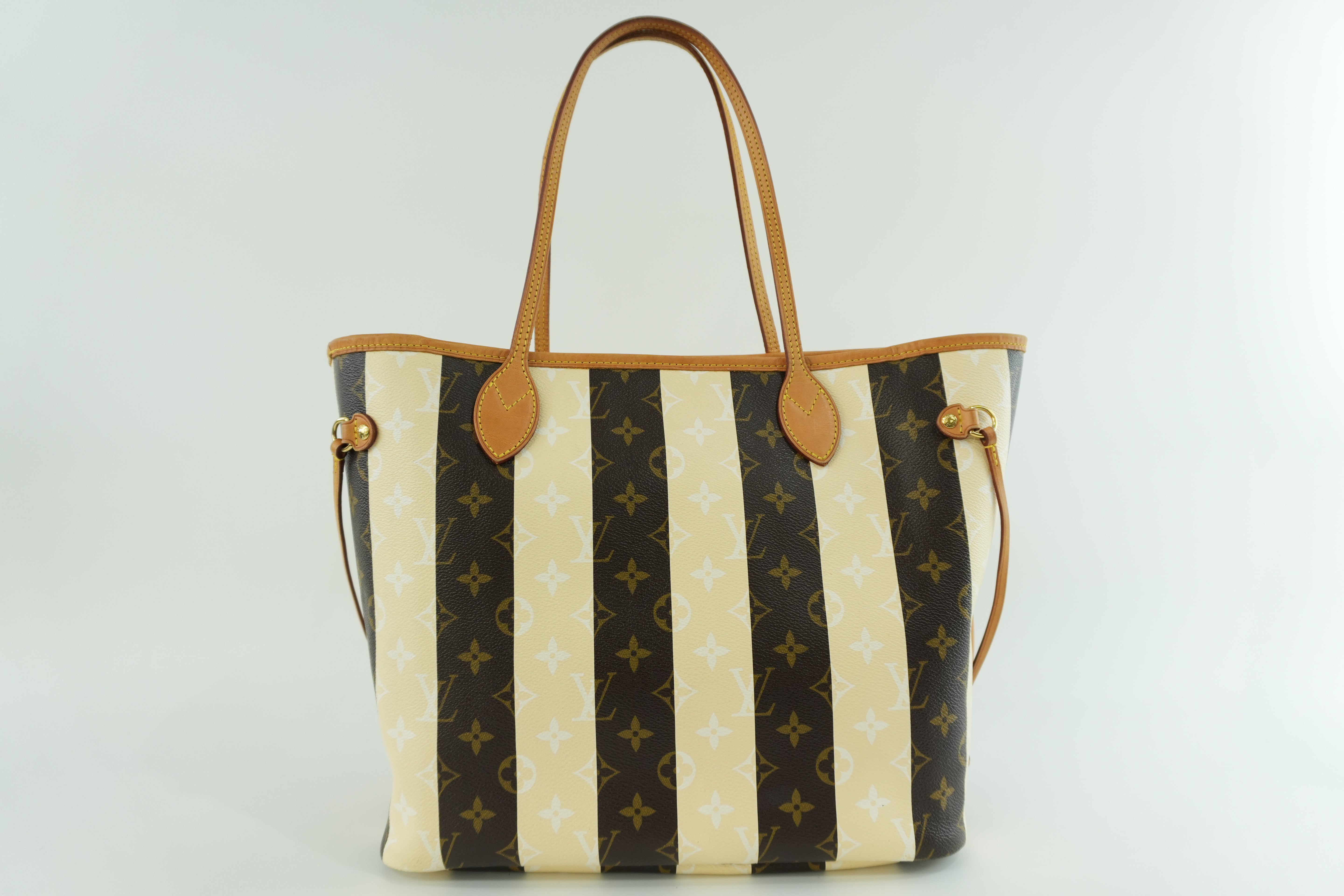 Louis Vuitton Monogram Neverfull MM Rayures Tote Bag Used
