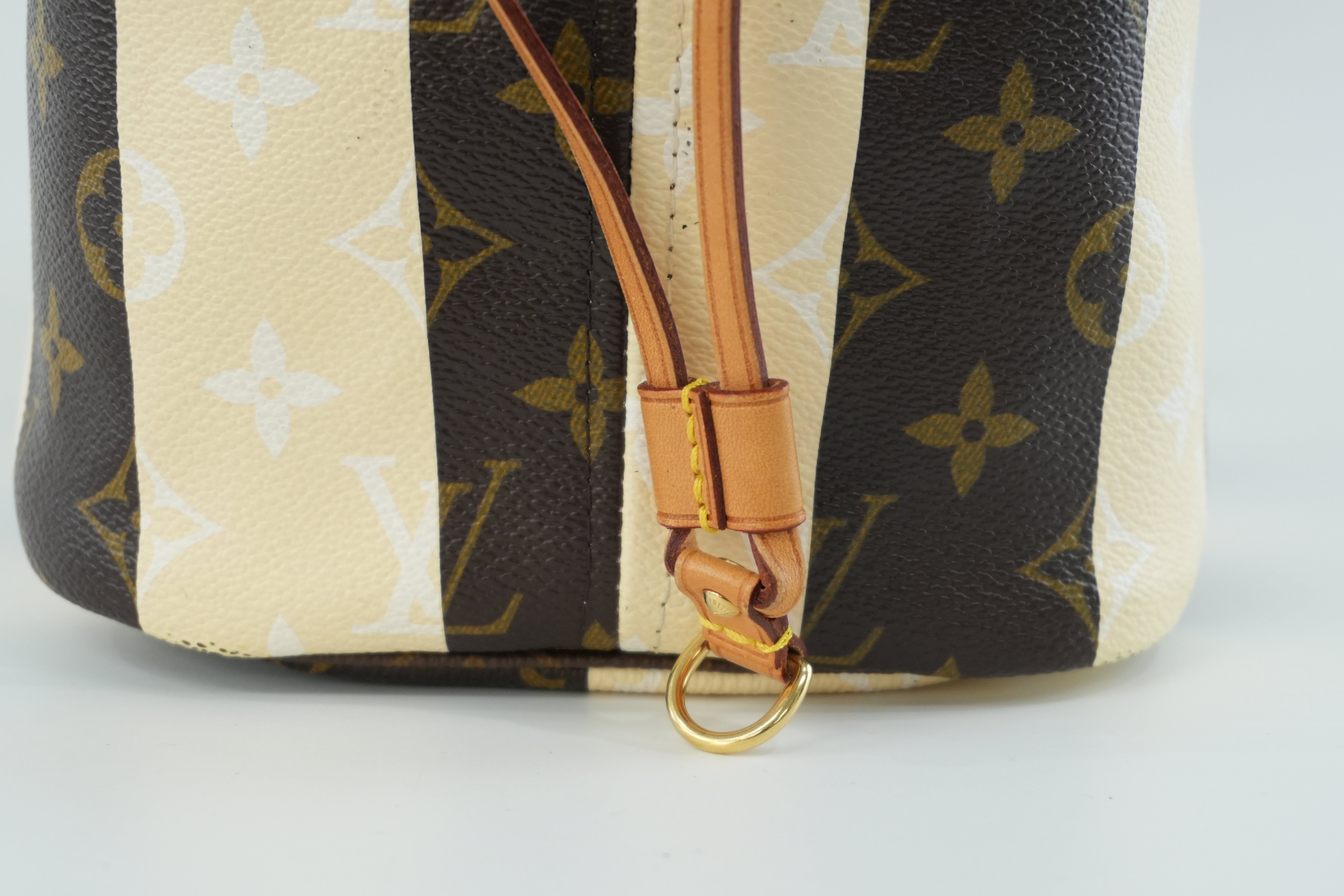 Louis Vuitton Monogram Neverfull MM Rayures Tote Bag Used