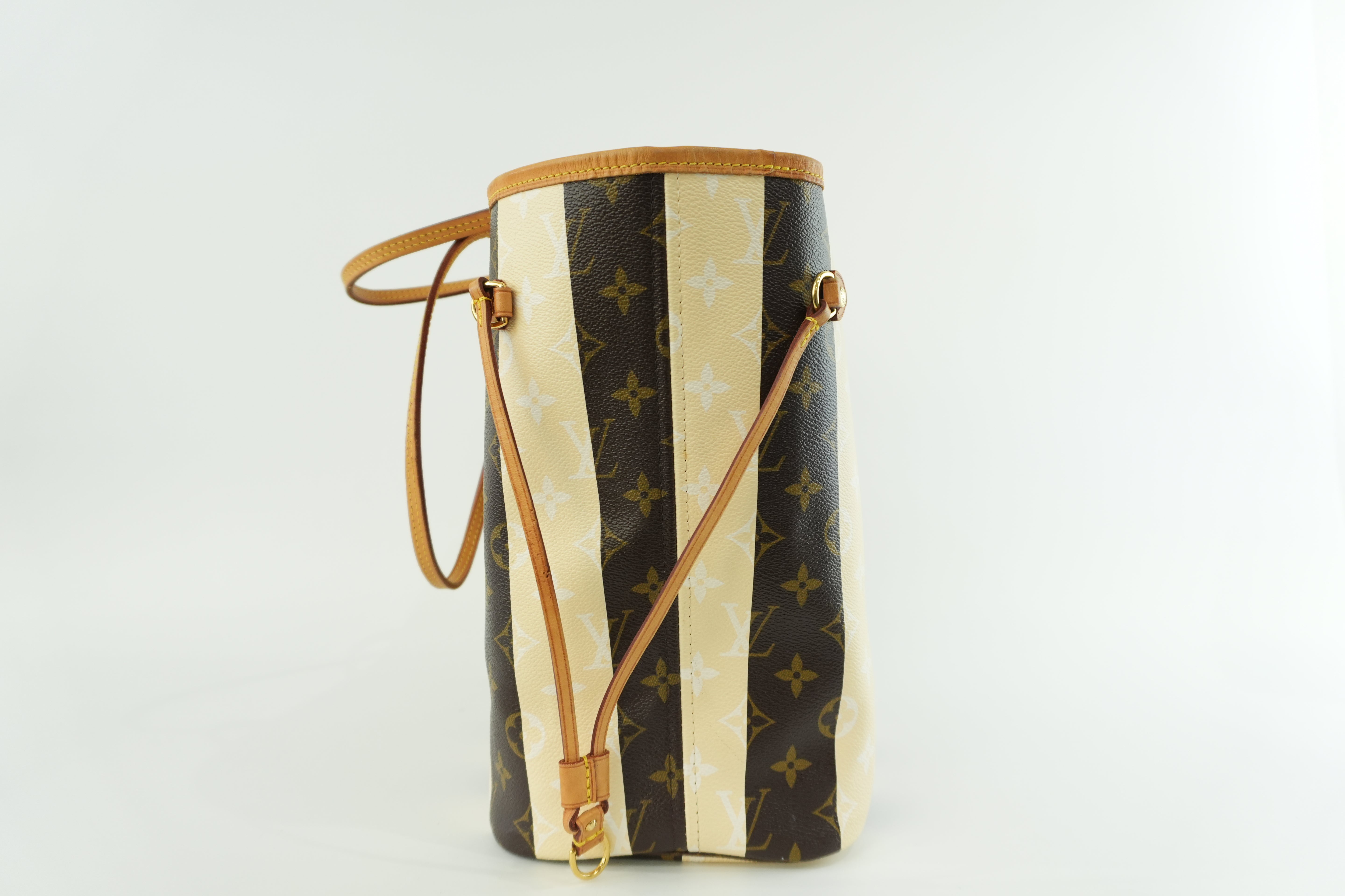 Louis Vuitton Monogram Neverfull MM Rayures Tote Bag Used