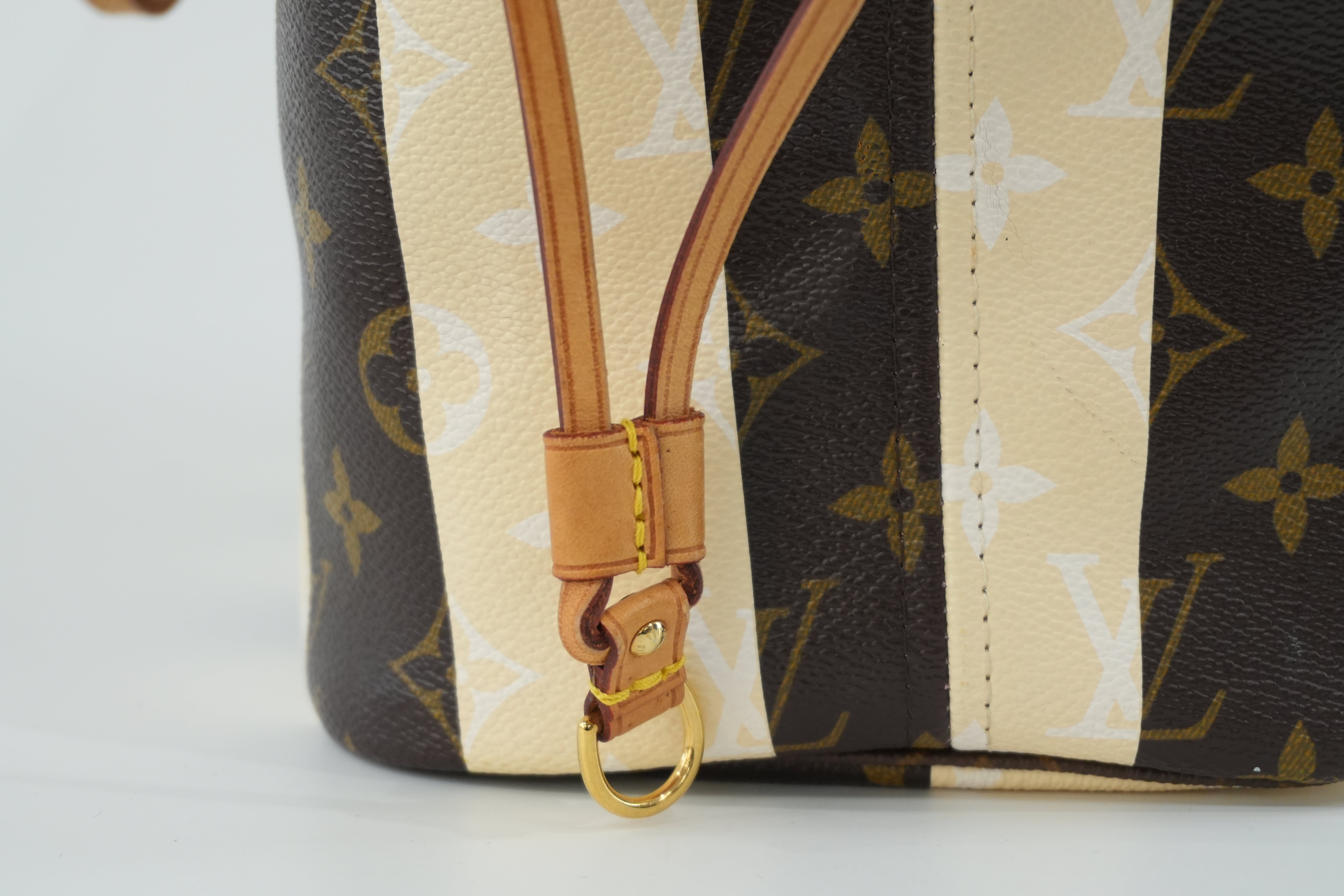 Louis Vuitton Monogram Neverfull MM Rayures Tote Bag Used