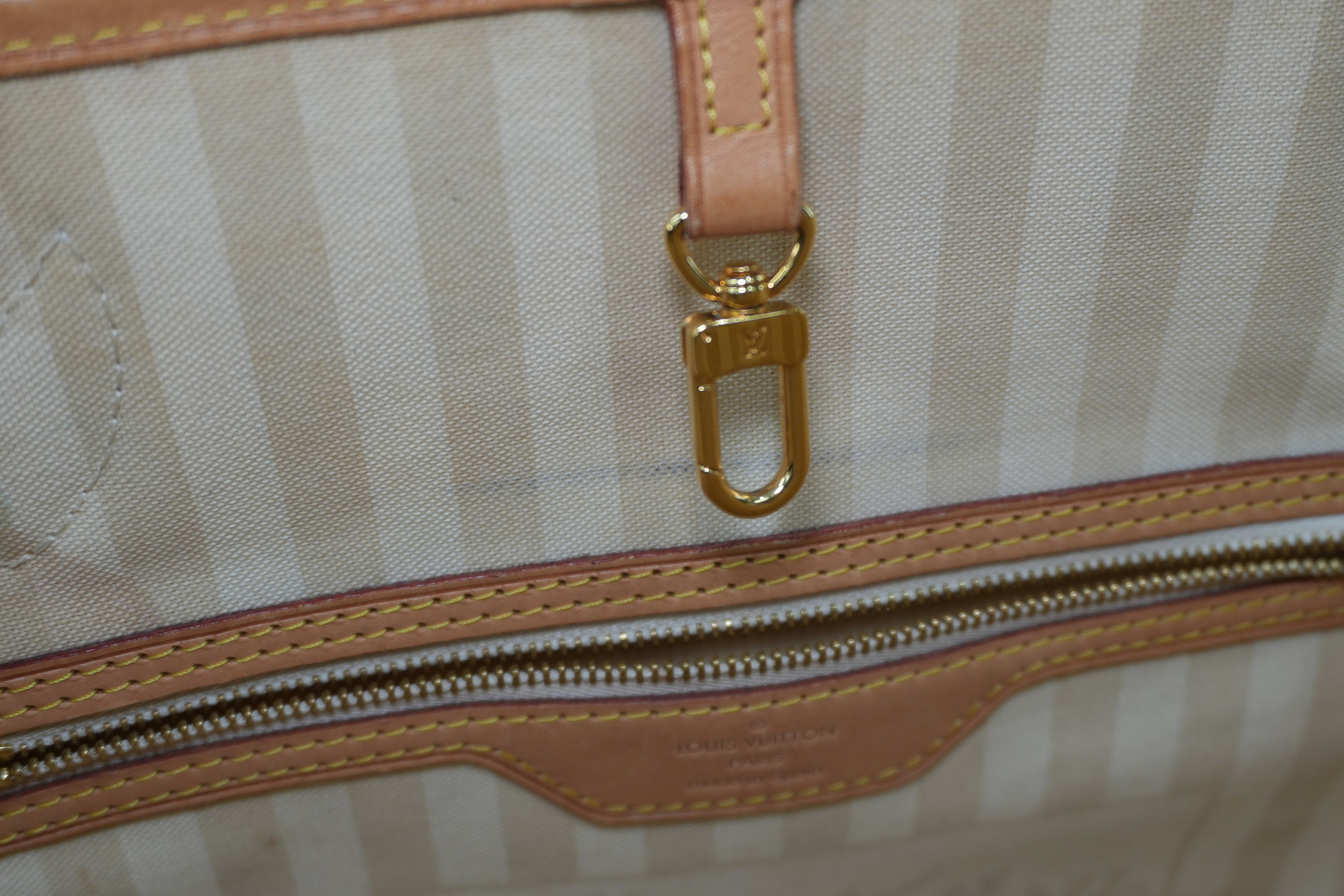 Louis Vuitton Monogram Neverfull MM Rayures Tote Bag Used