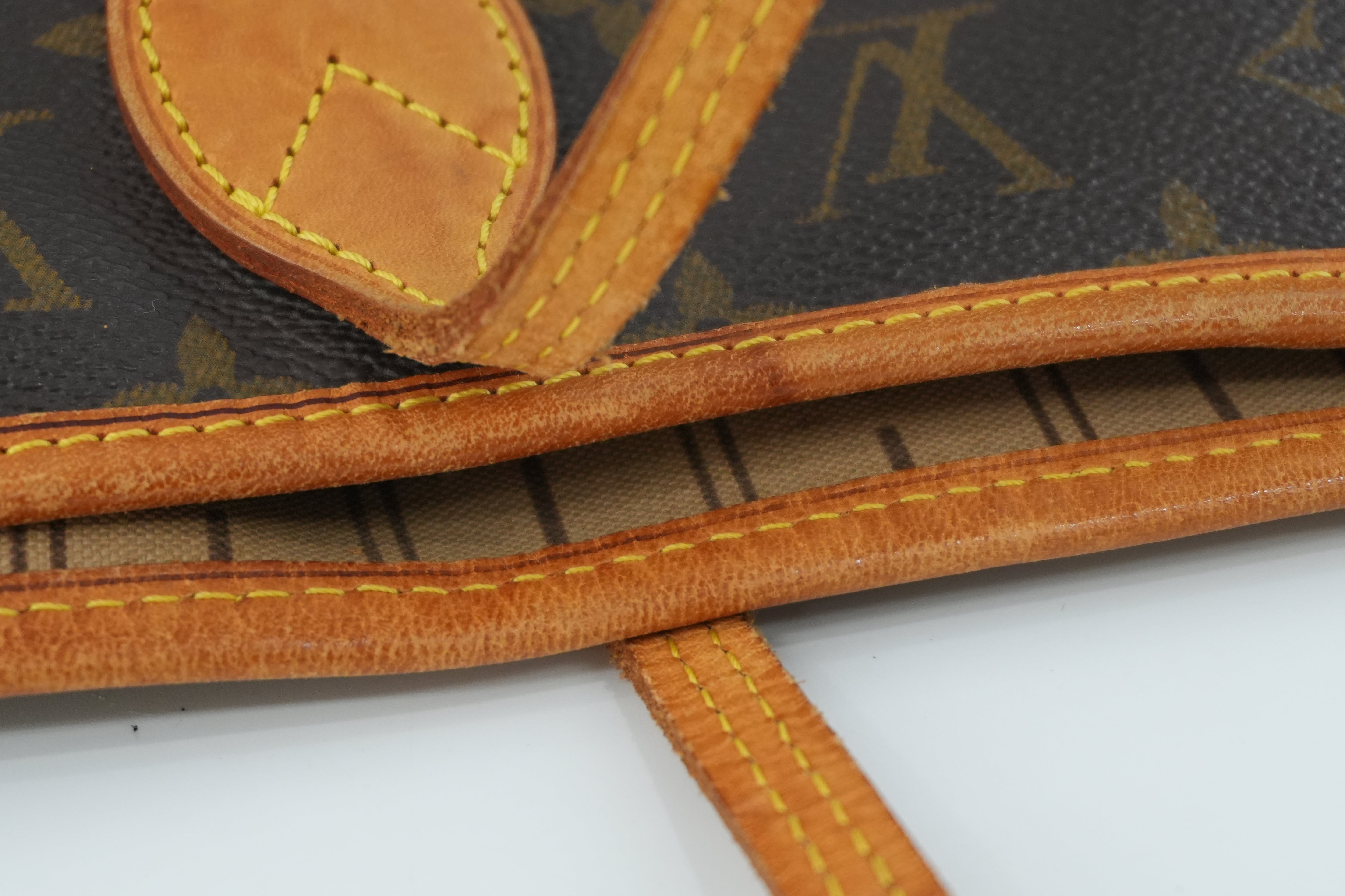 Louis Vuitton Monogram Neverfull MM Shoulder Tote Bag Used