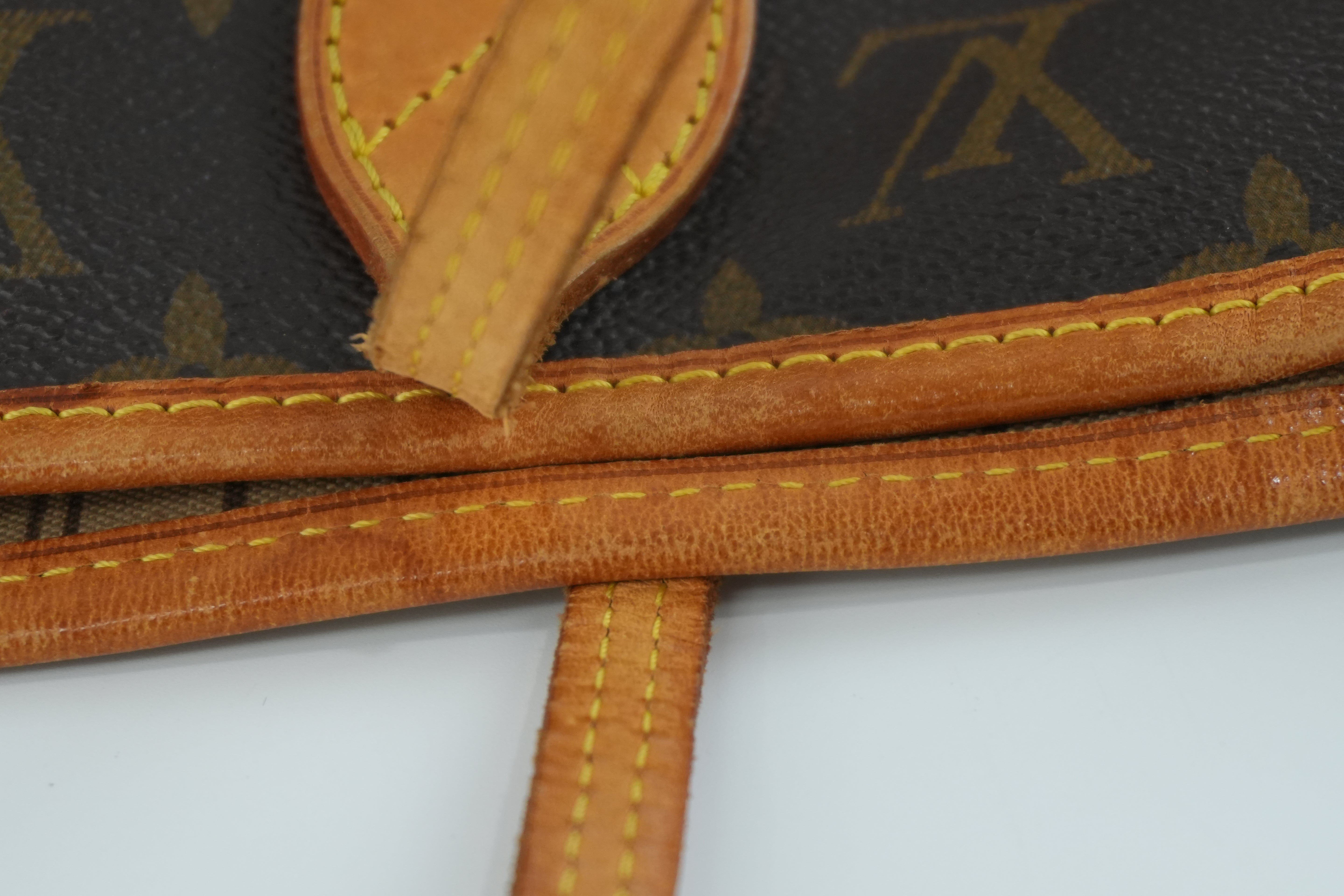 Louis Vuitton Monogram Neverfull MM Shoulder Tote Bag Used