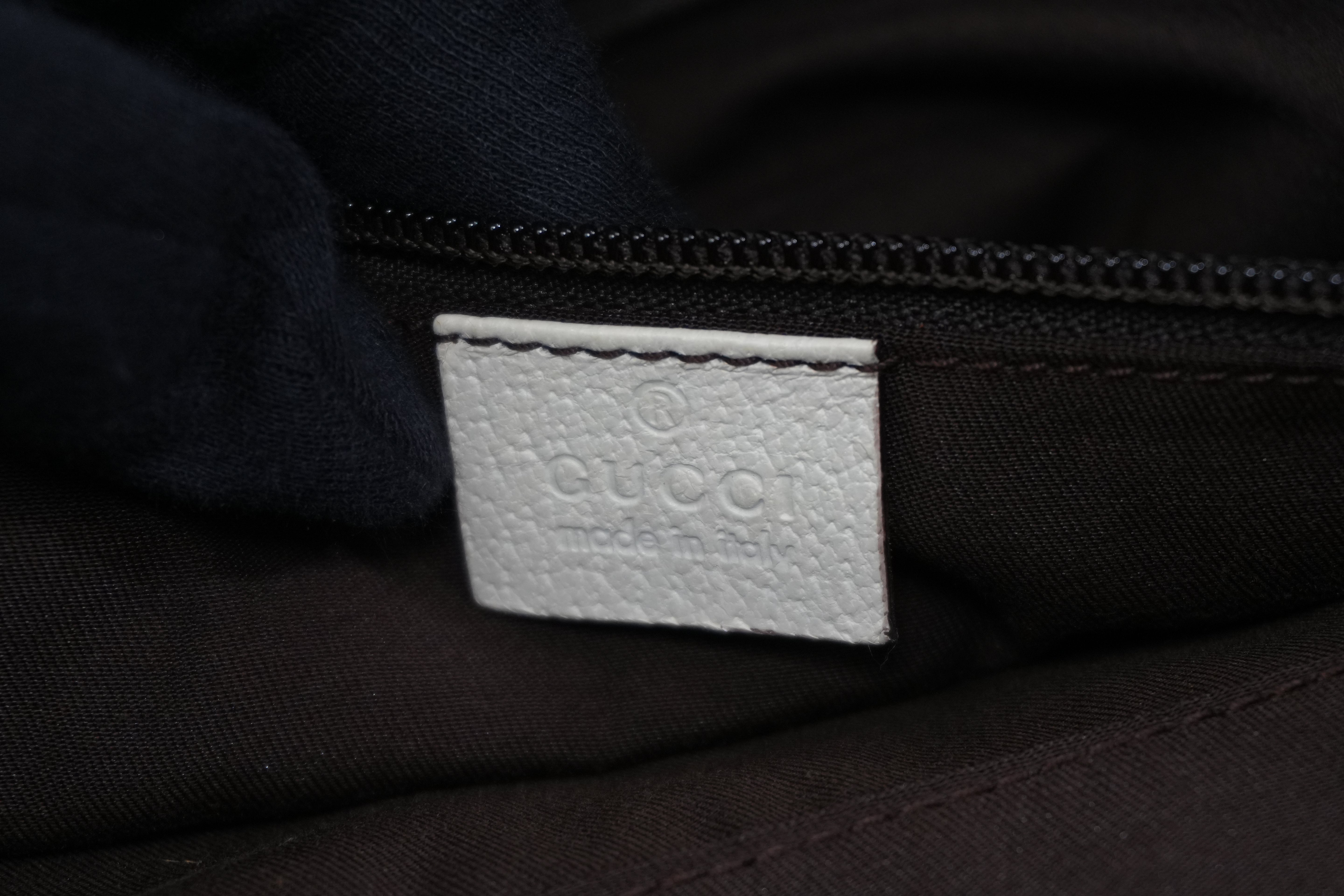 Pre-owned Gucci Guccisima Tote Bag White and Beige