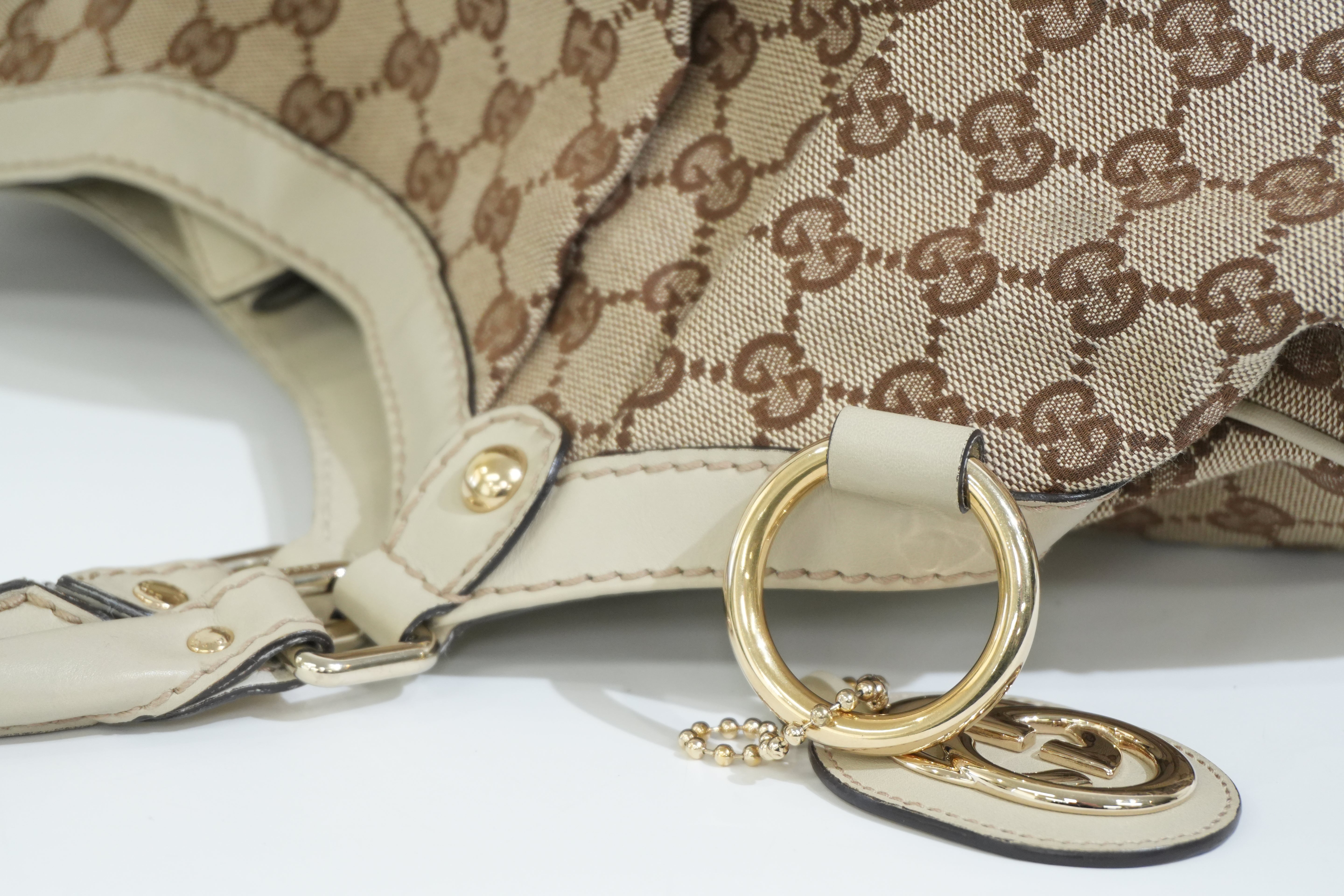 Pre-owned Gucci Sukey Tote Bag White