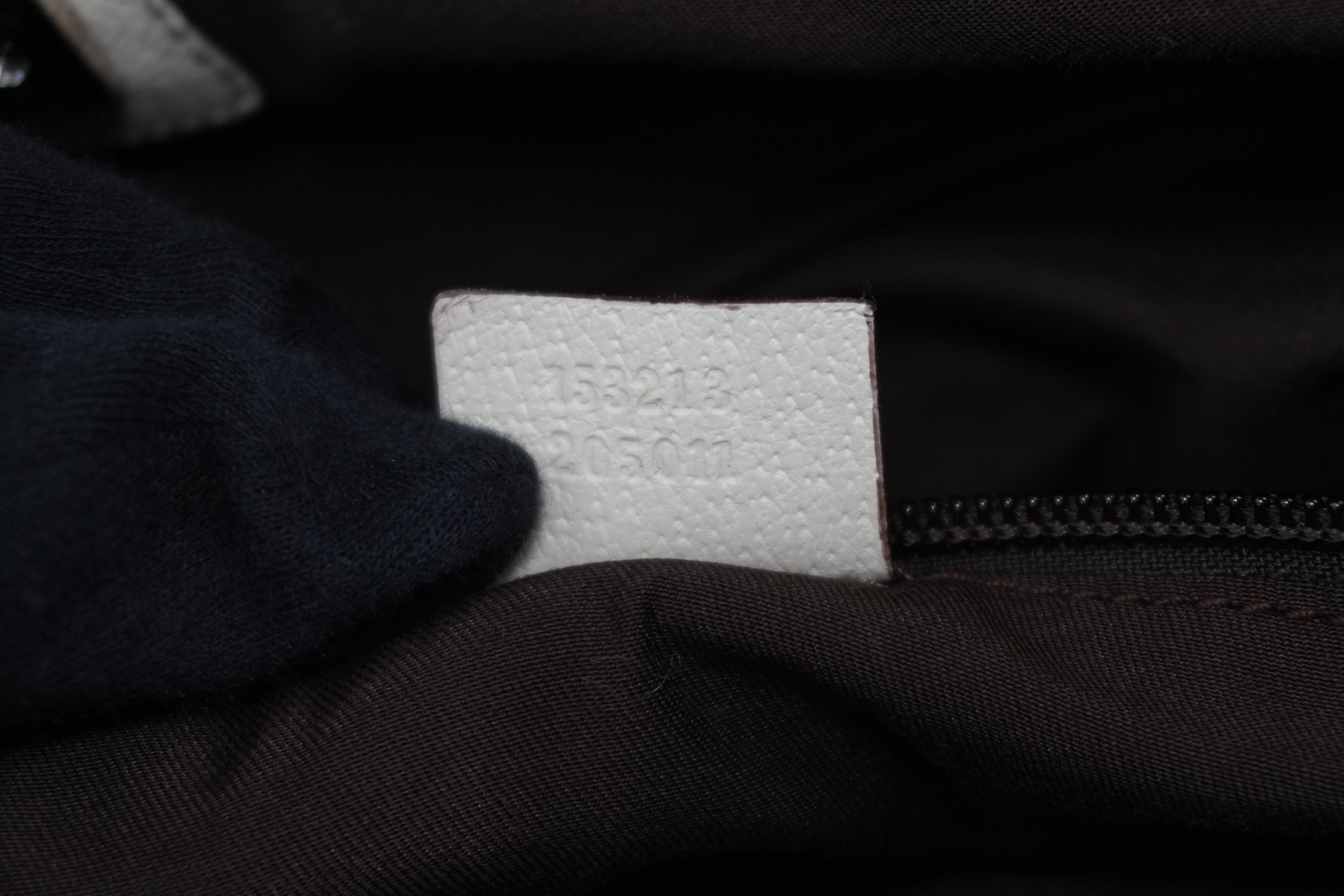 Pre-owned Gucci Guccisima Tote Bag White and Beige