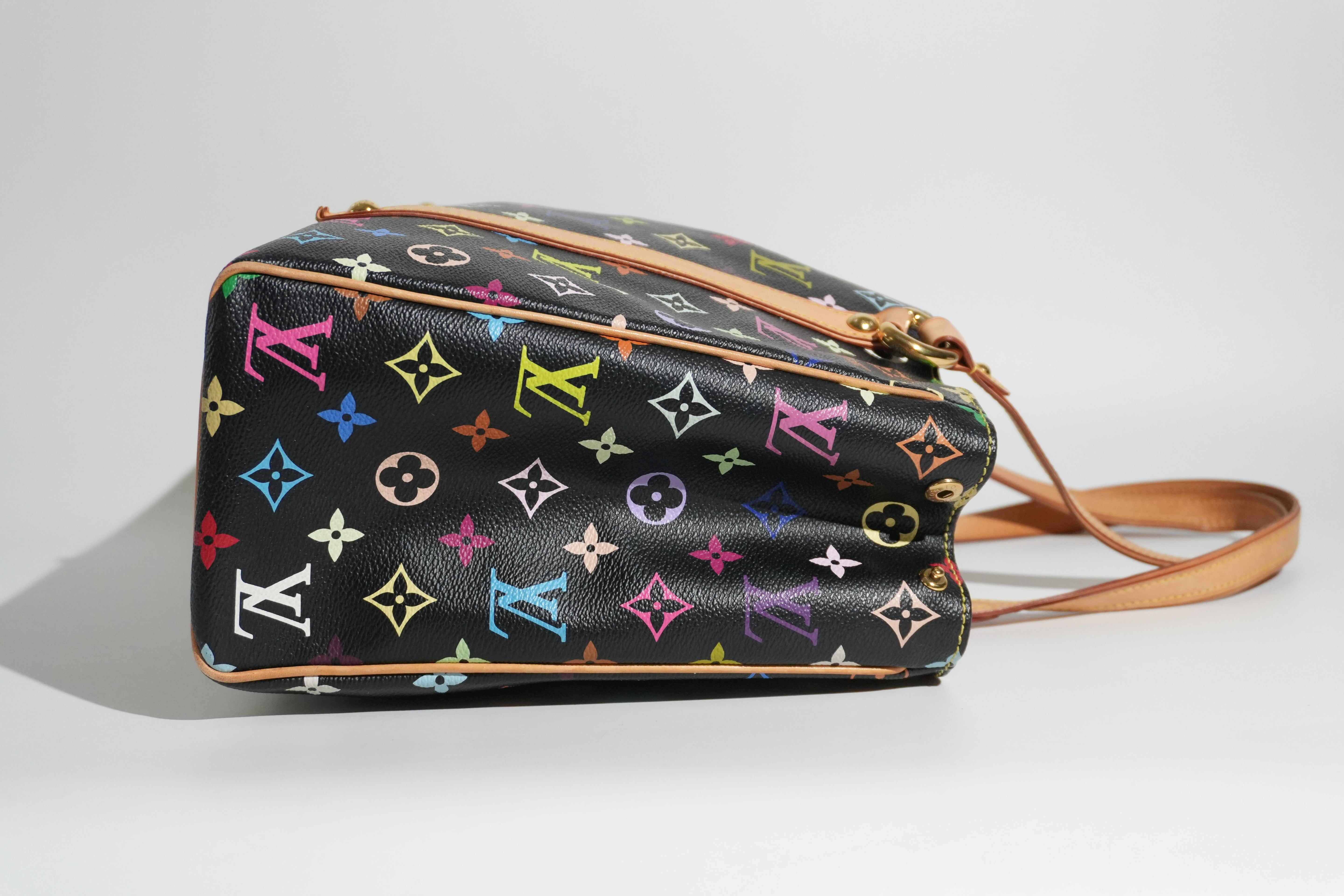 Pre-owned Louis Vuitton Multicolor Aurelia MM Tote Bag Black