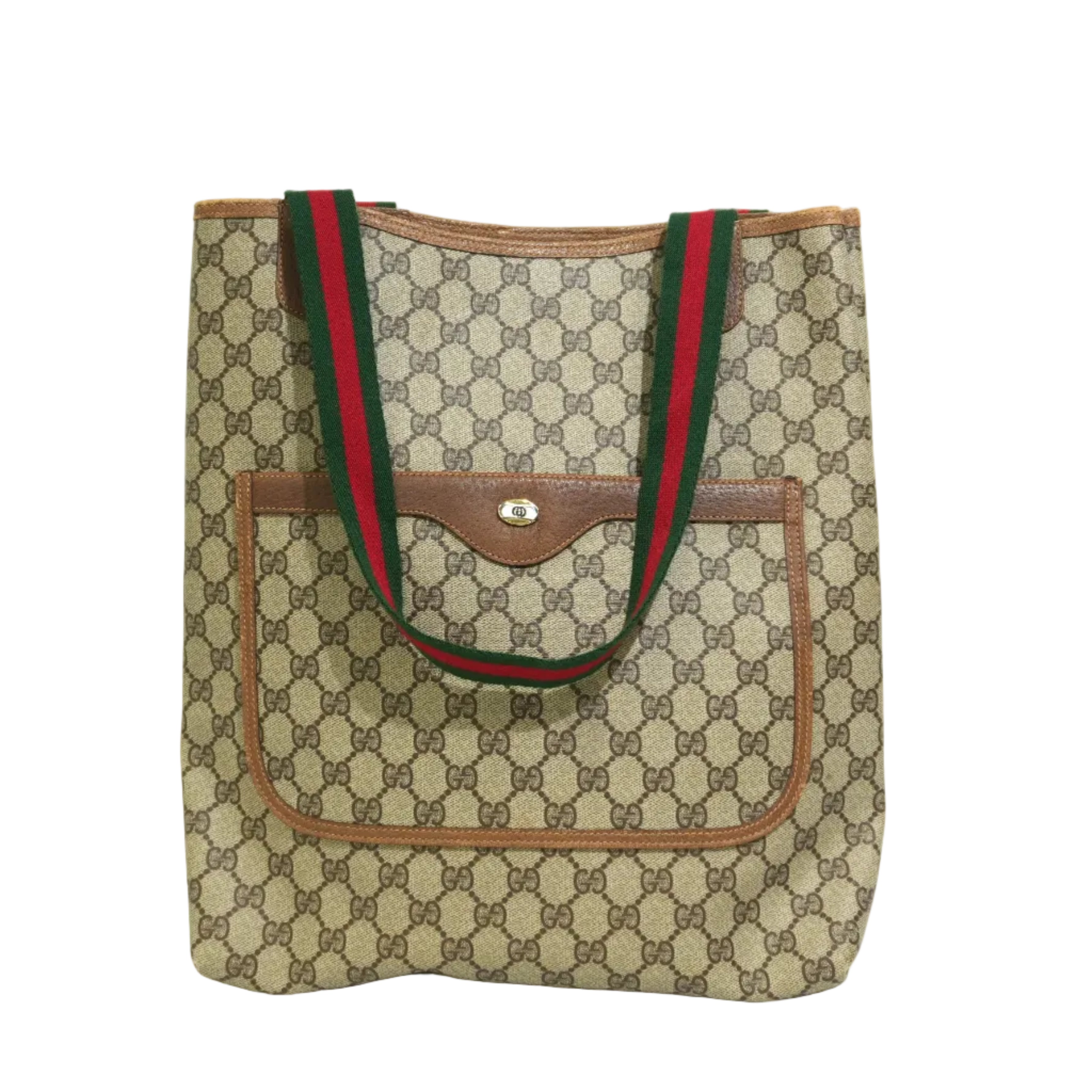 Pre-owned Gucci Ophidia Tote Bag Brown