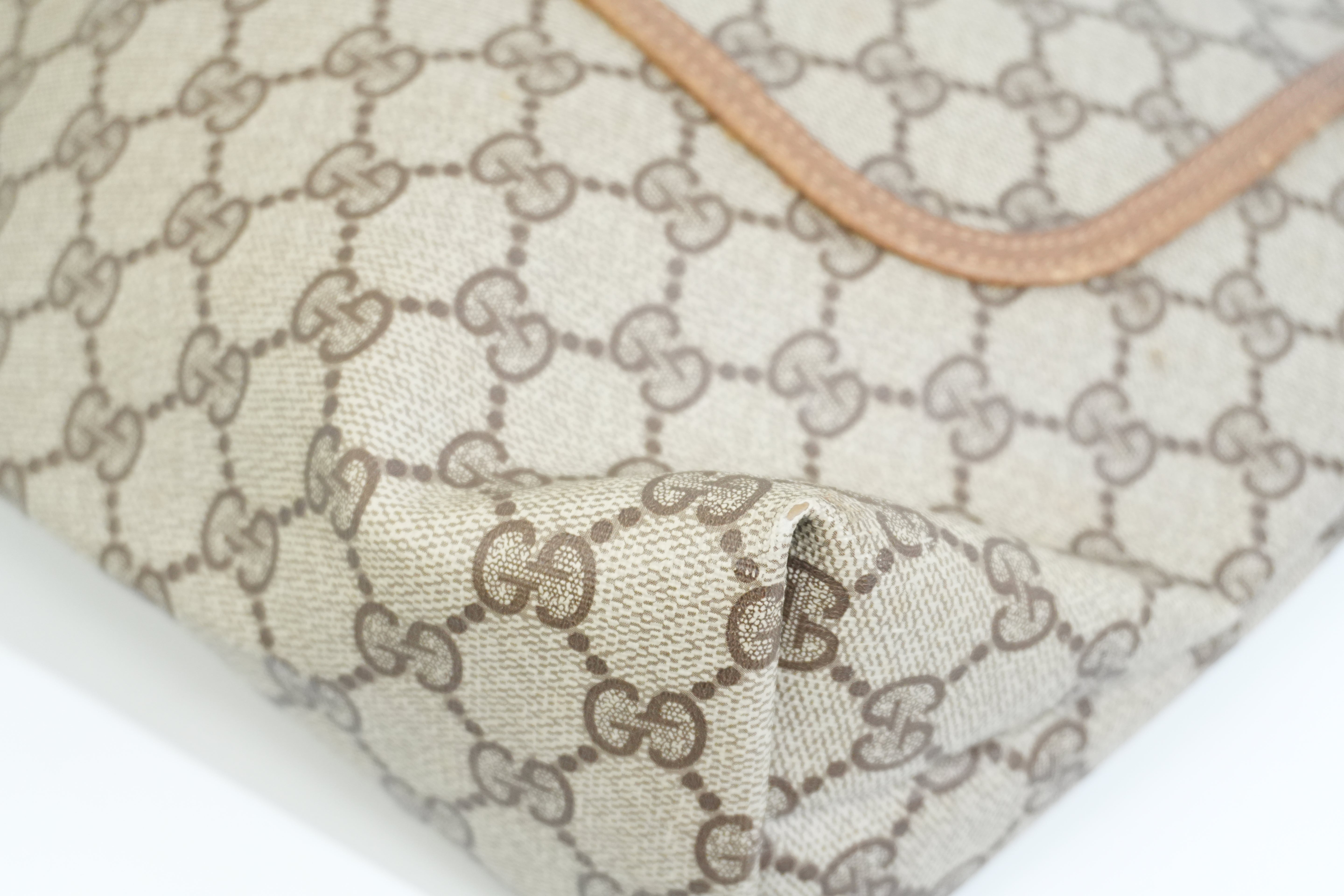 Pre-owned Gucci Ophidia Tote Bag Brown