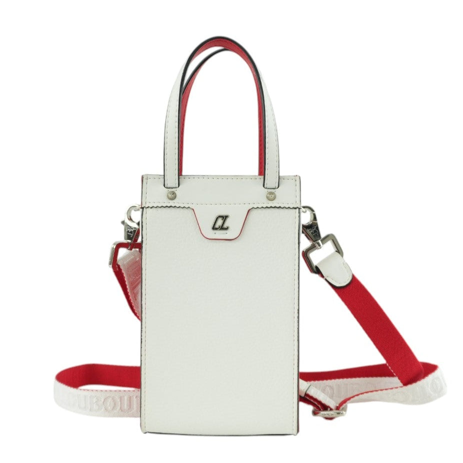 Christian Louboutin Two Way Shoulder Bag White Used
