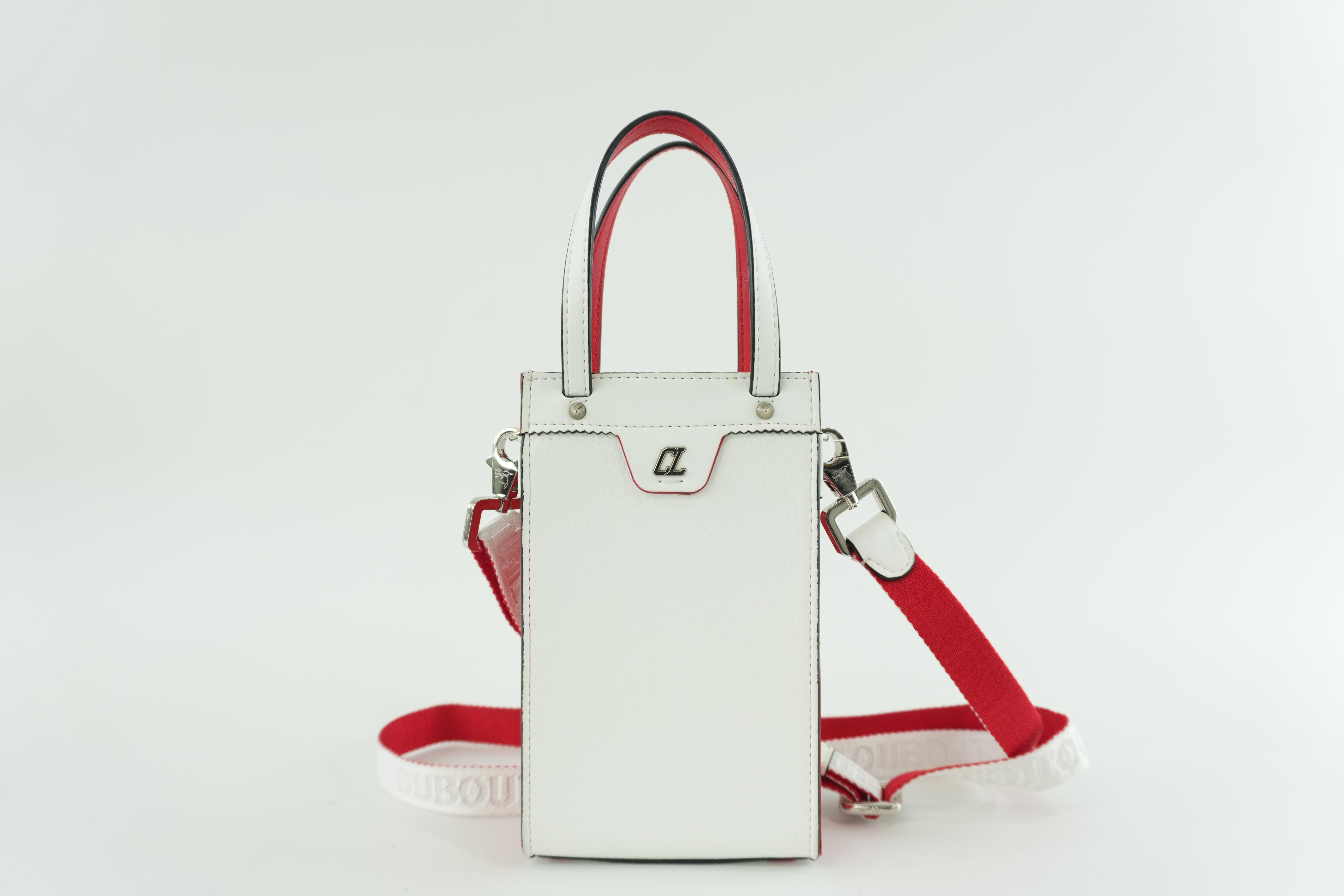 Christian Louboutin Two Way Shoulder Bag White Used