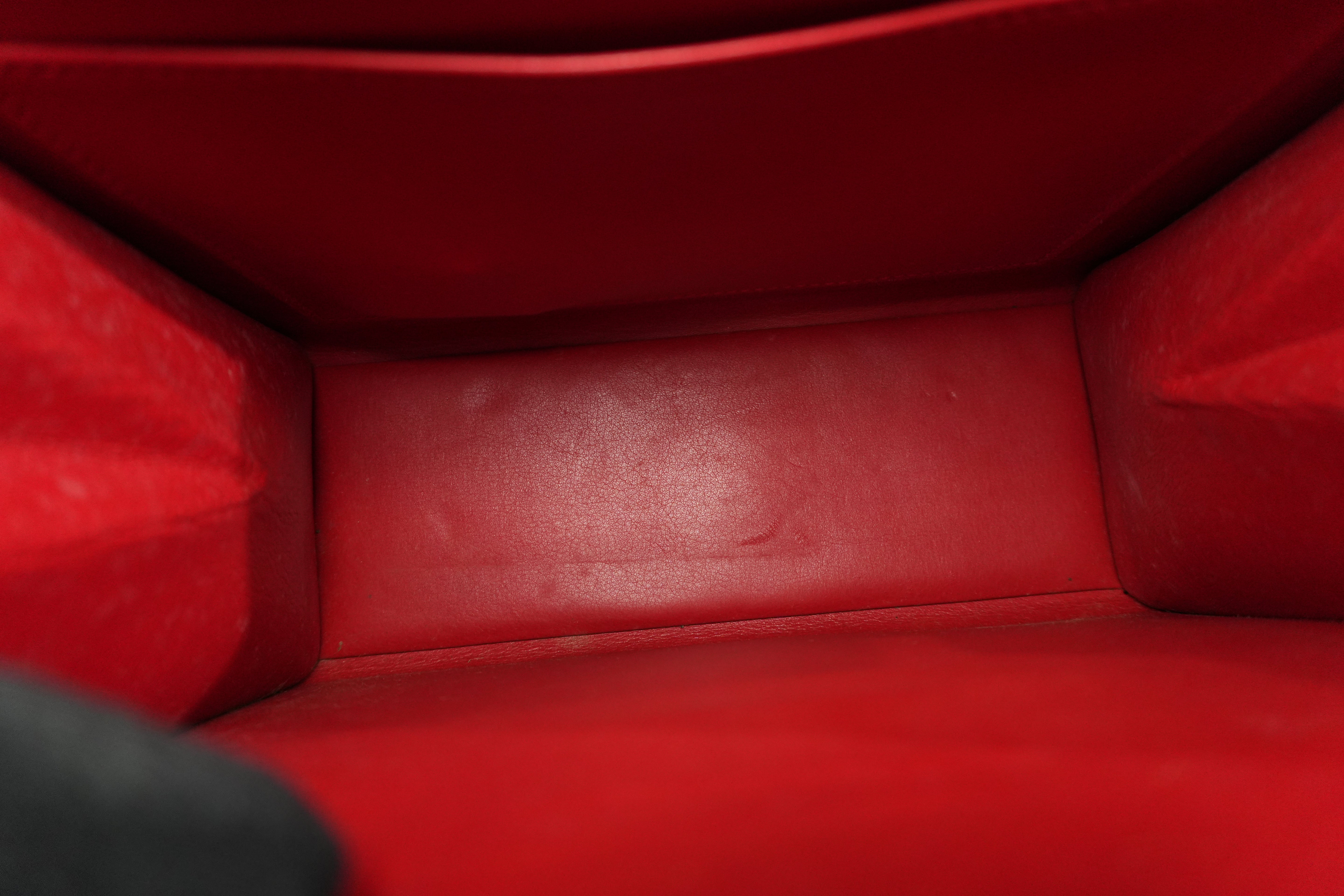 Pre-owned Celine Lizard Leather Box Pattern Shoulder Bag Black