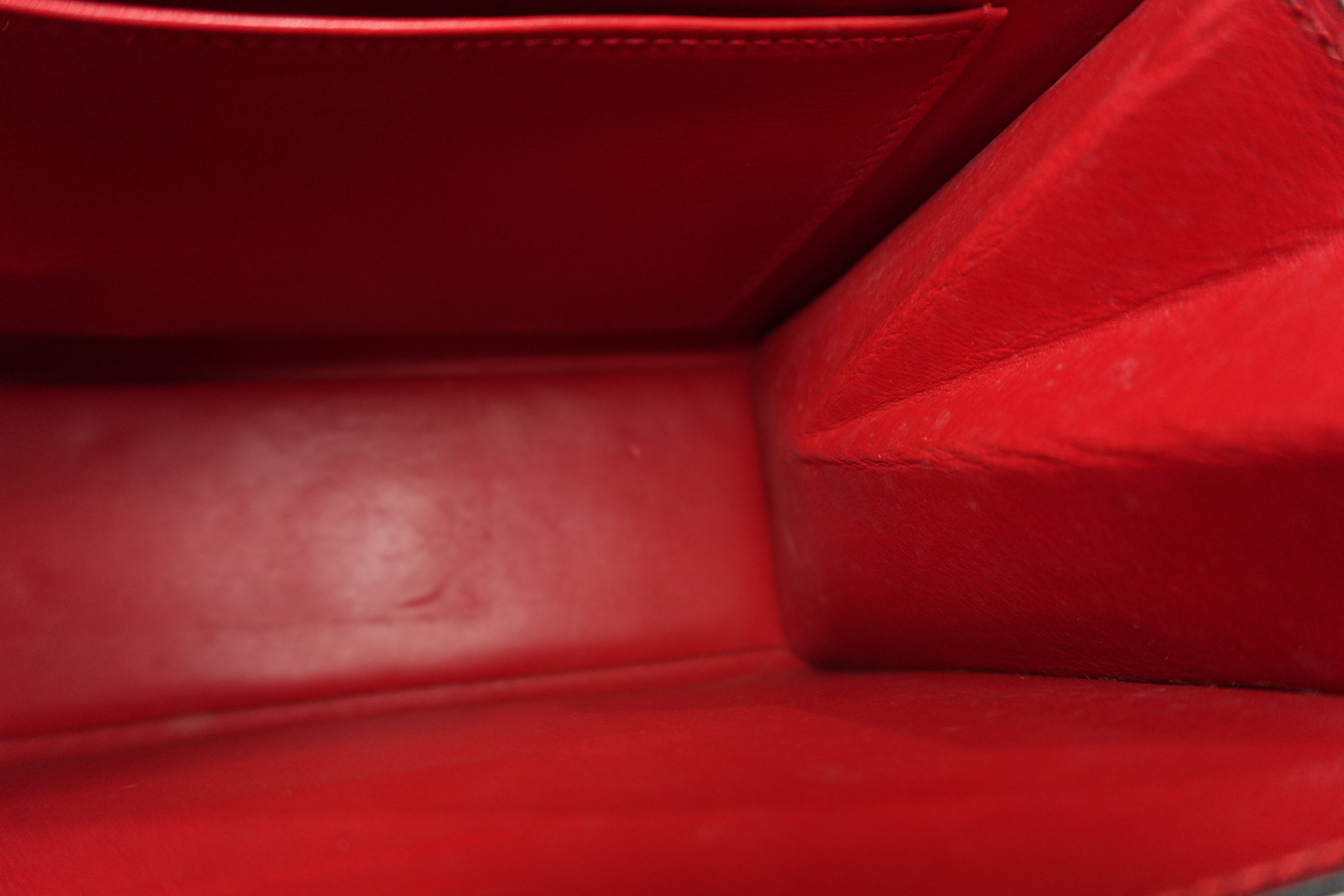 Pre-owned Celine Lizard Leather Box Pattern Shoulder Bag Black